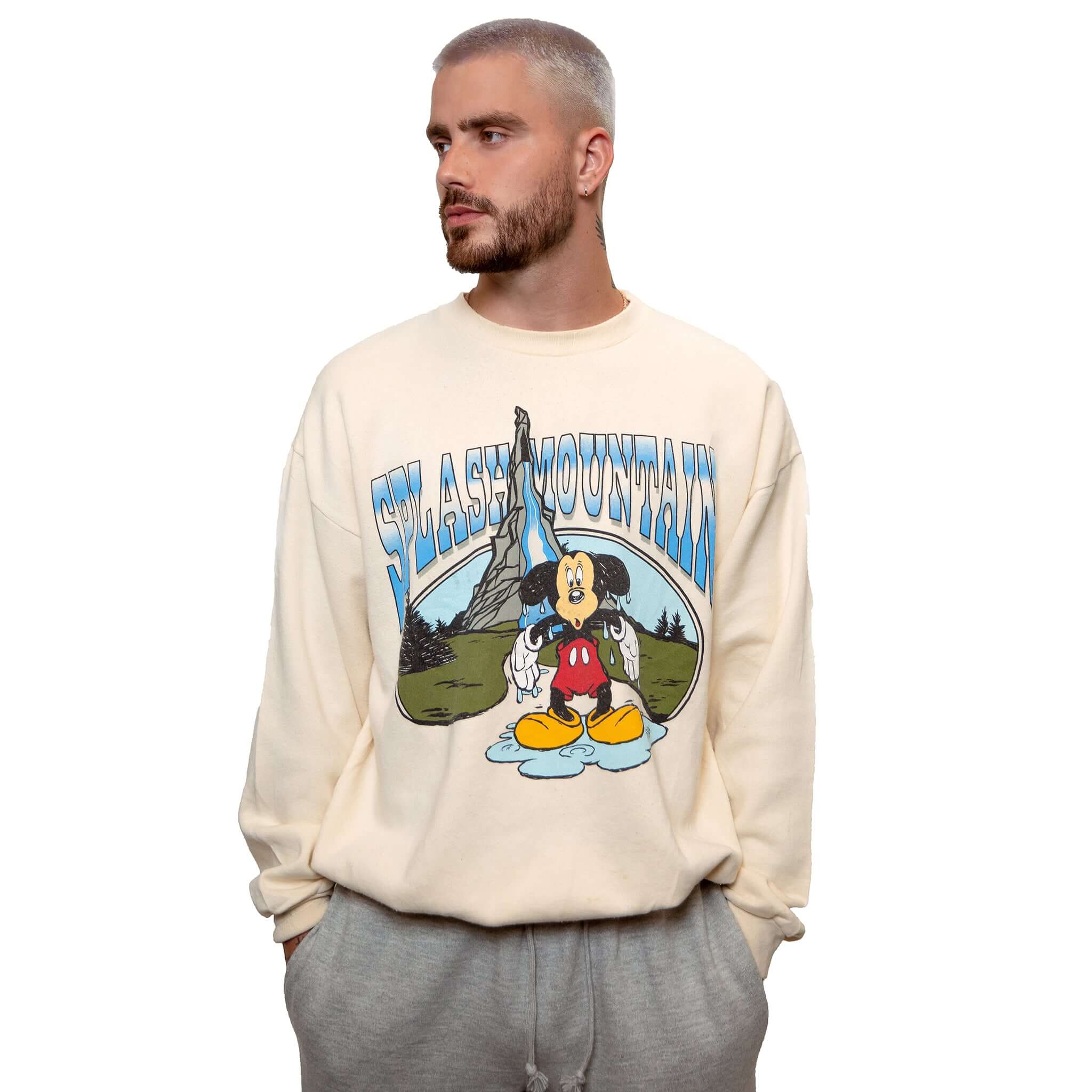 Vintage Disney Splash Mountain Sweatshirt 1989 1990s Retro Graphic Hoodie Size 2XL Made in USA - Perfect for Theme Park Visits & Disney Fan Collectibles