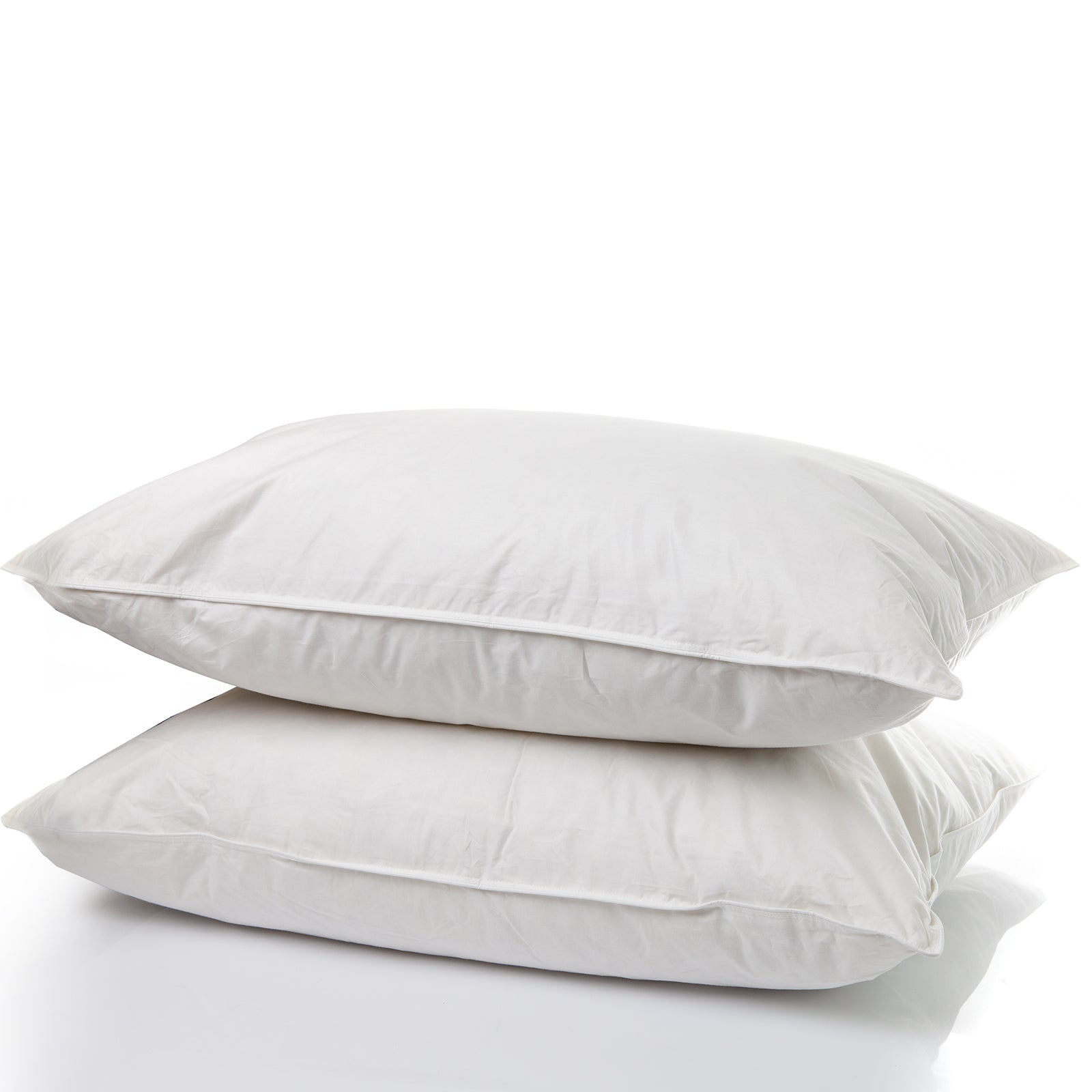 1500 Thread Count 6-Piece Queen Size Bedding Set with 2 Duck Feather Down Pillows - Ultra Soft Luxury White Comforter, Fitted Sheet, Flat Sheet & Pillowcases for Hotel-Style Comfort