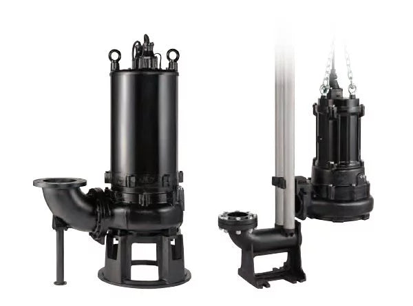 Tsurumi BZ Series Submersible Wastewater Pump with Shrouded Single/Dual Channel Impeller - Heavy Duty Drainage for Construction Sites, Flood Control & Industrial Applications
