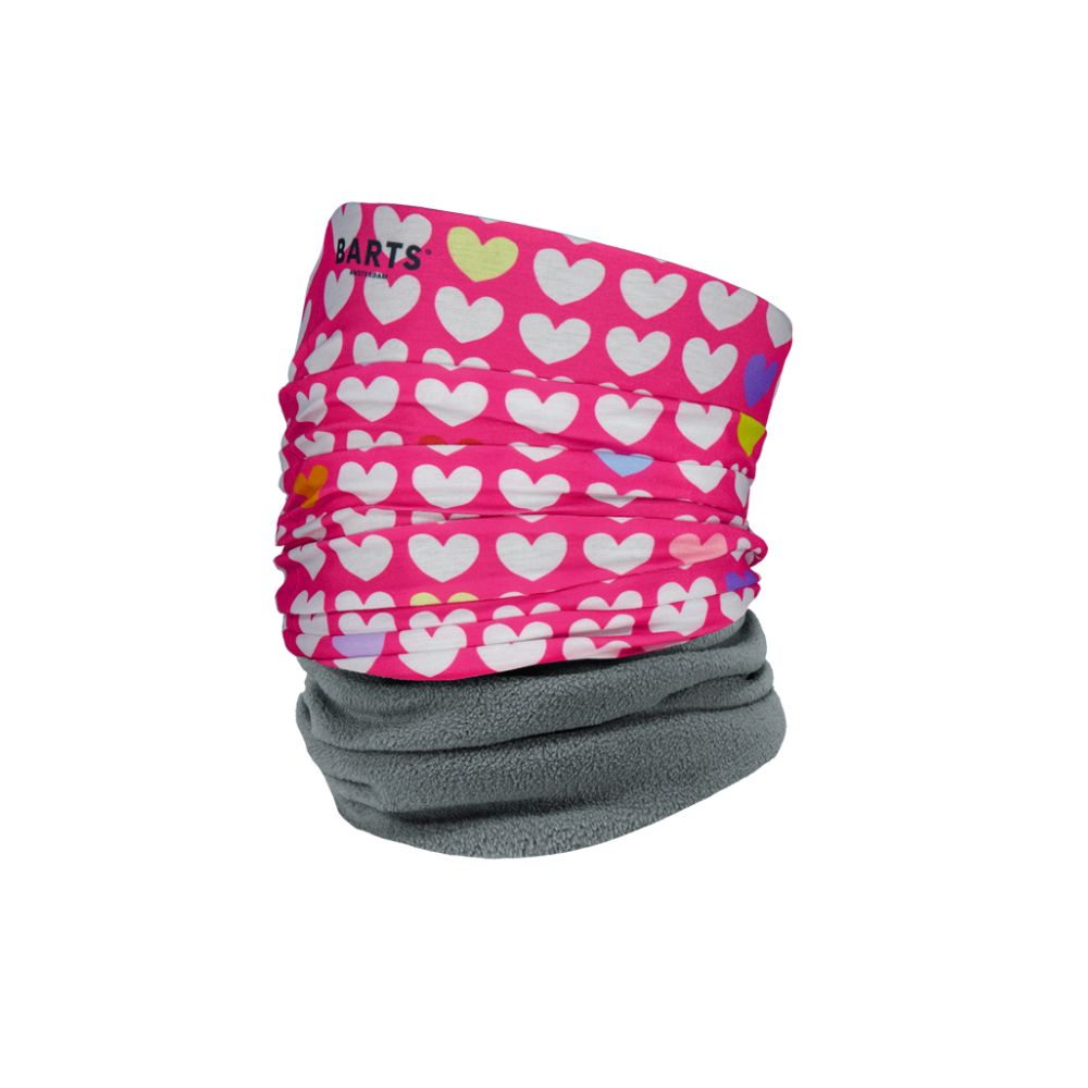 Barts Multicolor Polar Fleece Love Hearts Ski Neck Warmer - Warm & Stylish Winter Accessory for Skiing, Snowboarding & Outdoor Activities