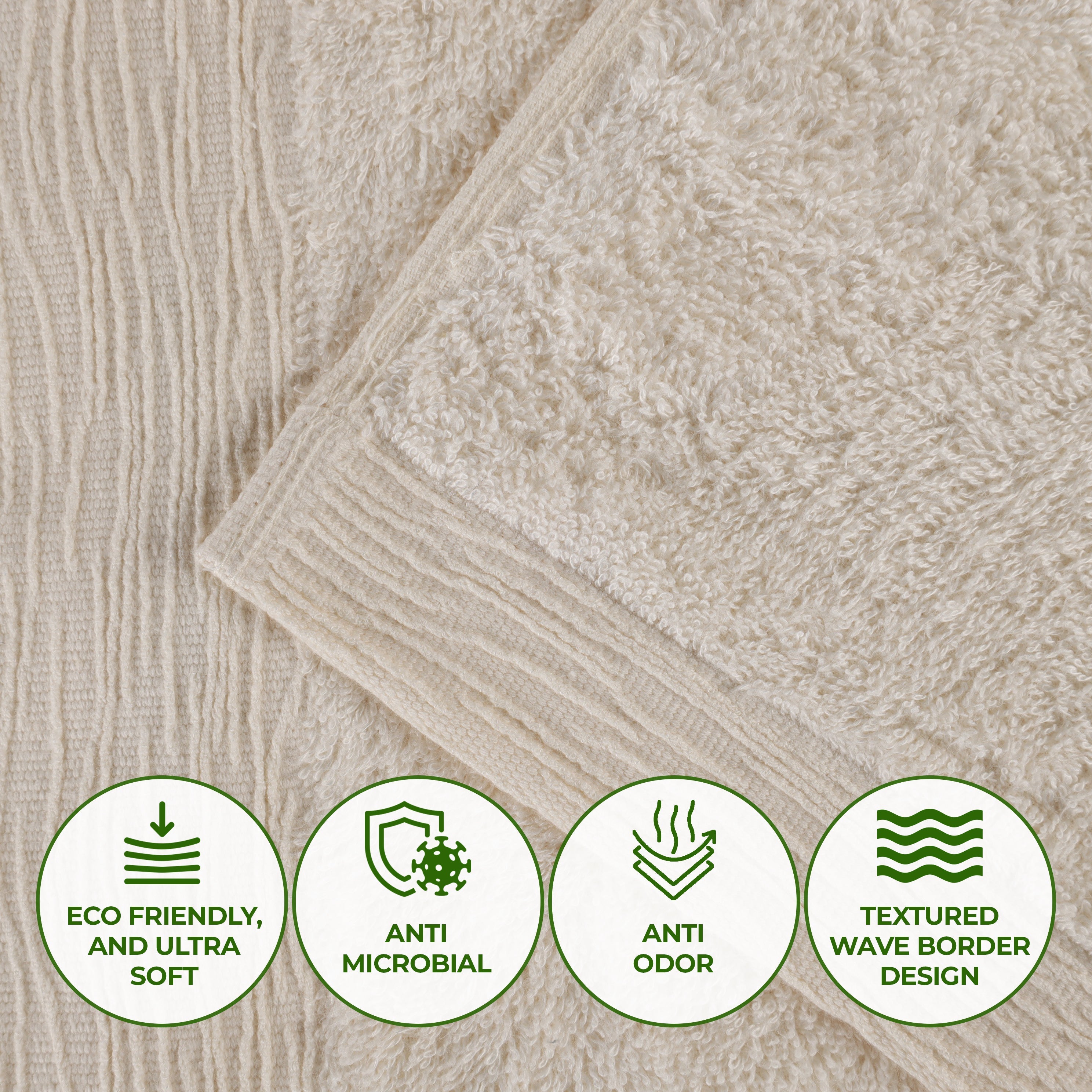 Eco-Friendly Bamboo Rayon Bath Towel Set of 2 - Ultra Soft & Absorbent Bath Sheets for Spa, Gym & Luxury Bathroom Experience