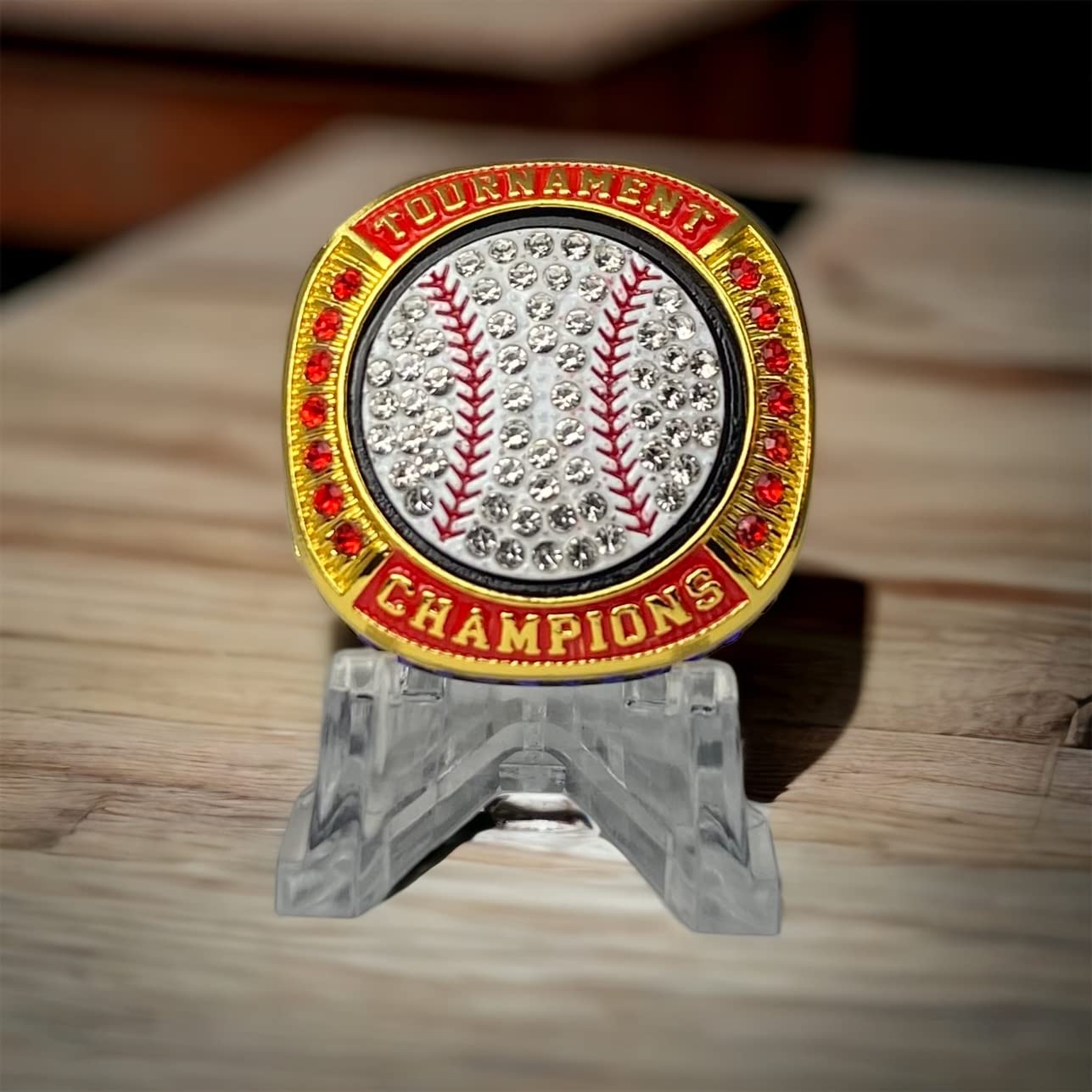 Championship Baseball & Softball Trophy Rings - Legacy Rings 1 or 12 Pack for Tournament Winners - Perfect for Sports Awards, Team Celebrations & Championship Gifts