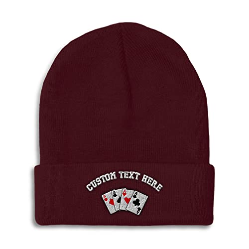 Burgundy Personalized Text Here