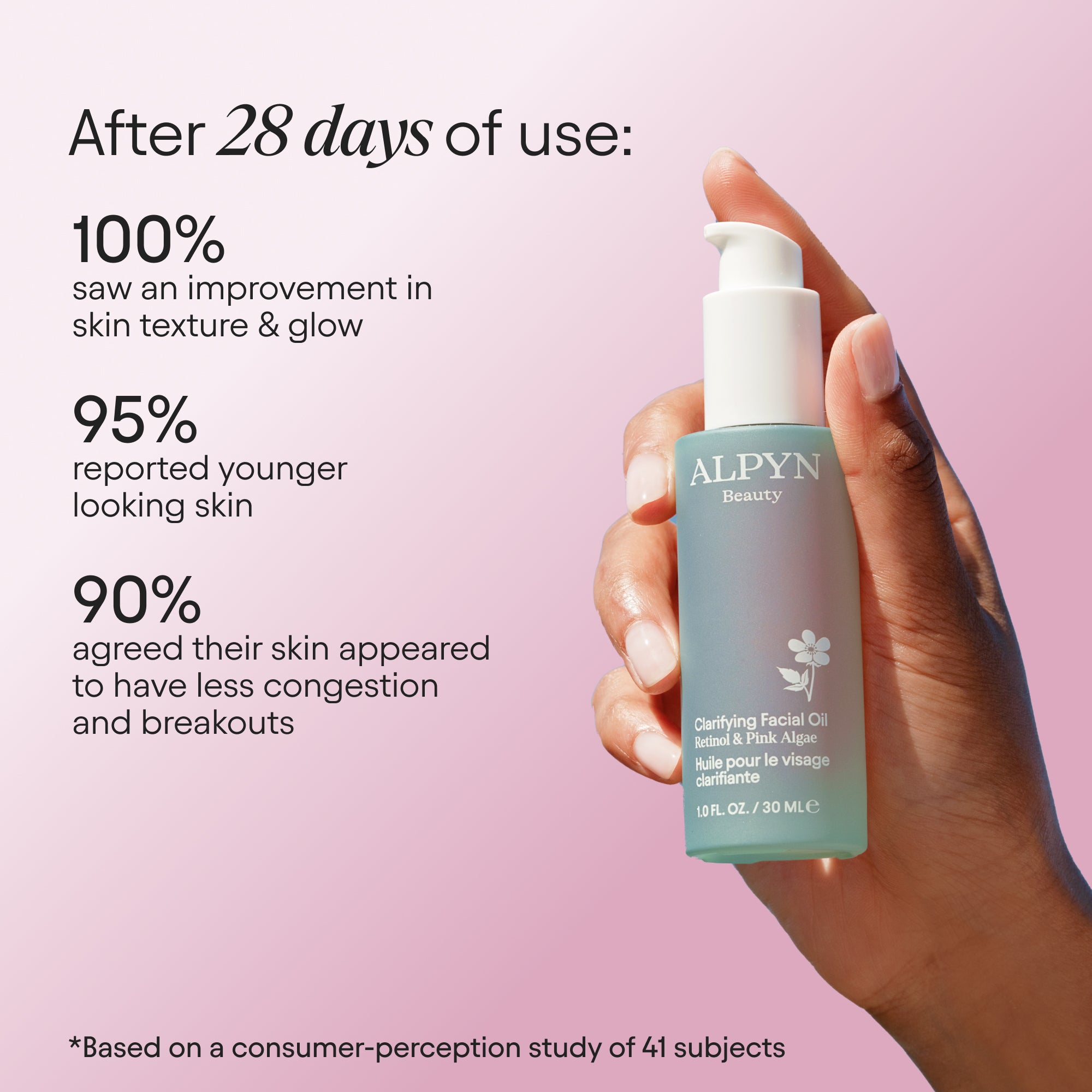 Clarifying Facial Oil with Retinol & Pink Algae - Anti-Aging, Brightening & Hydrating Skincare for Glowing Skin - Perfect for Night Routine & Dry Skin Care