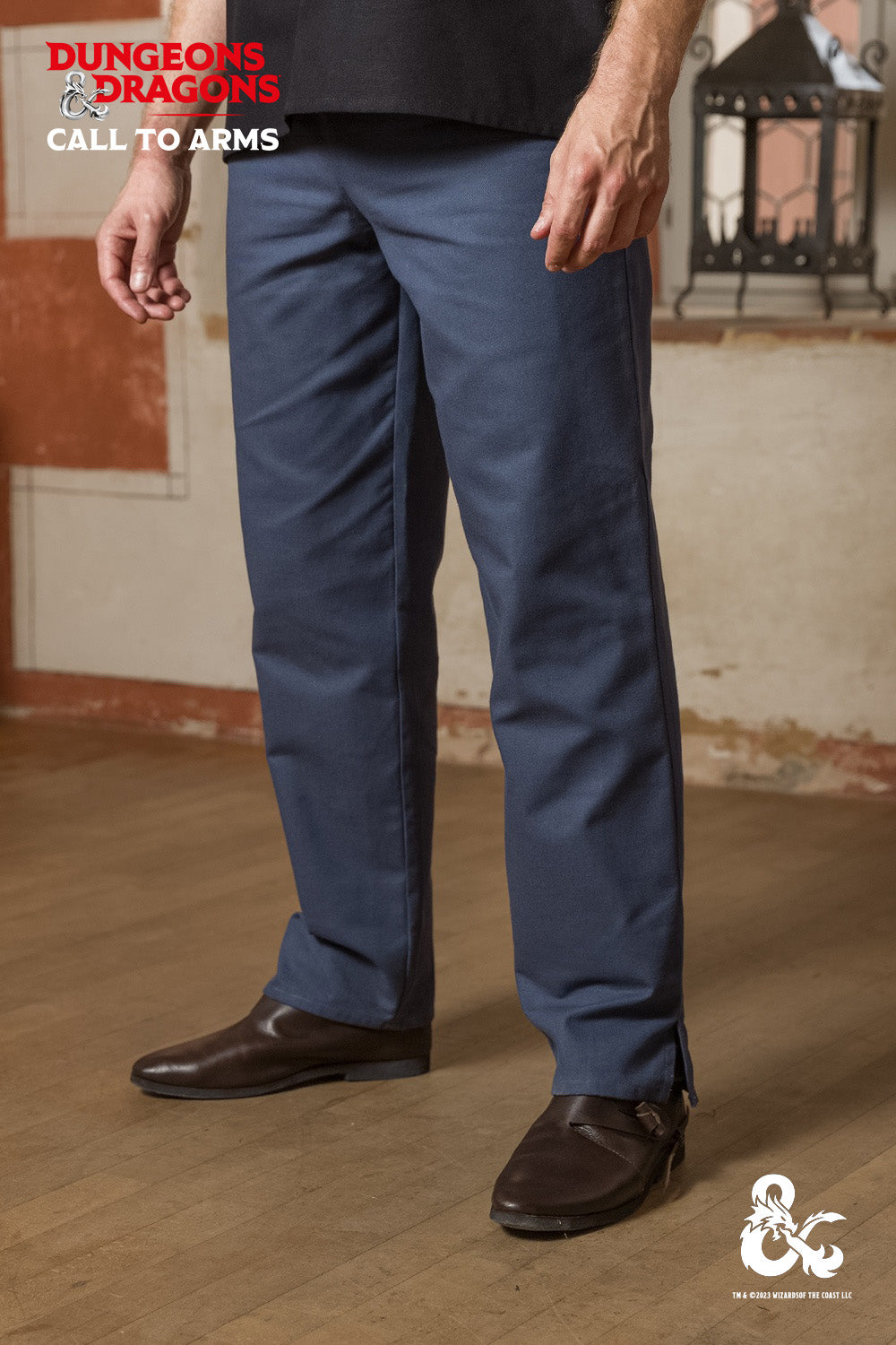 Dungeons & Dragons Rogue Pants - Woad Blue Fantasy RPG Costume for Cosplay & LARP Adventures
