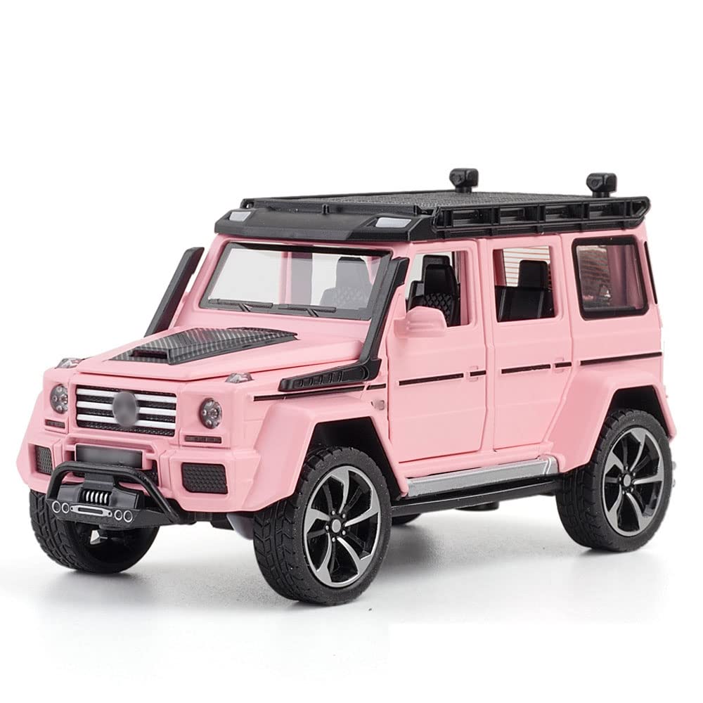 1/32 Scale Alloy Die Cast Car Model SUV with Sound & Light, Pull Back Function, Retractable Pedal - Collectible Toy for Adults & Kids, Perfect for Christmas & Birthday Gifts | Home Decor, Car Enthusiast Collection, Playtime Fun