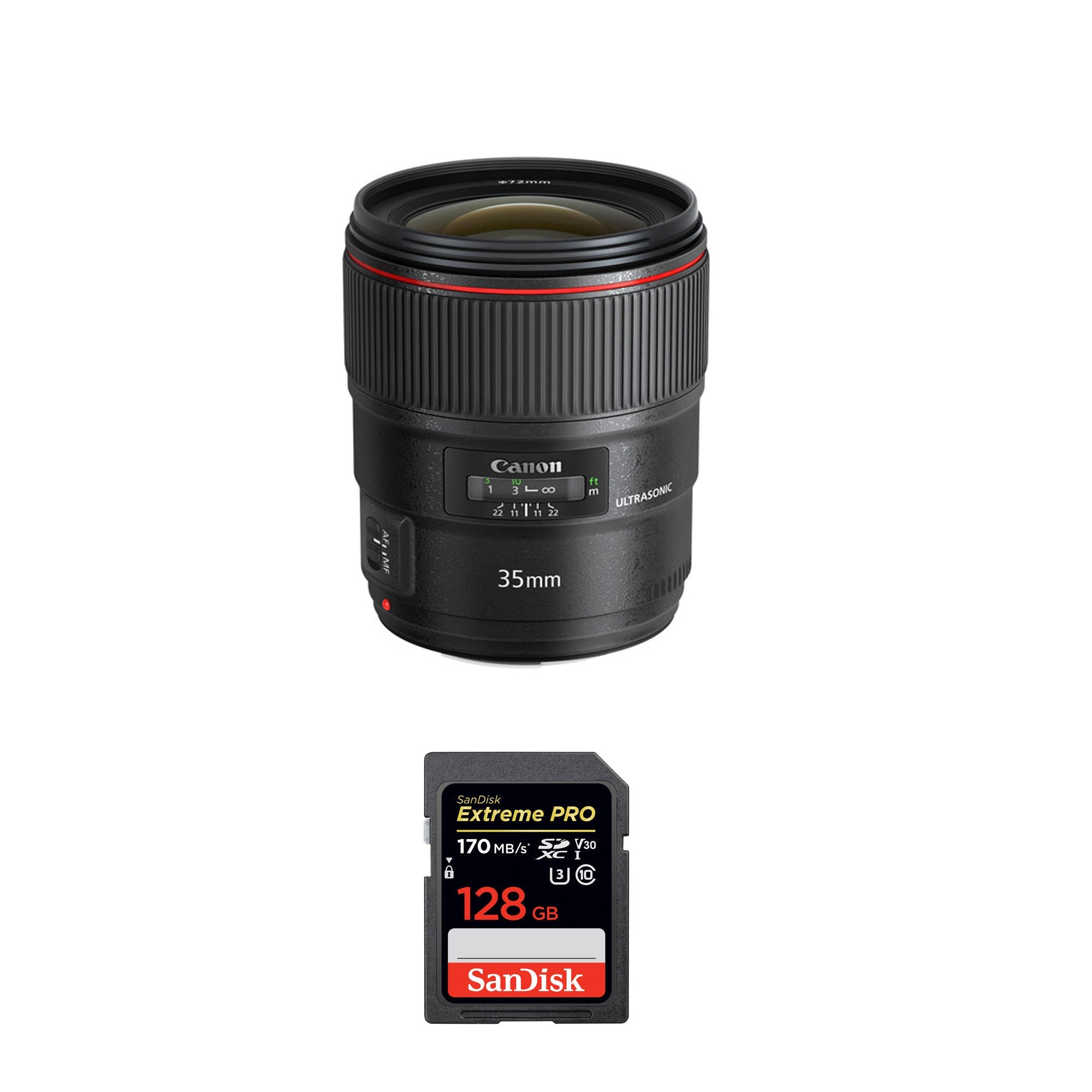 Canon EF 35mm f/1.4L II USM Wide Angle Lens for Professional Photography - Perfect for Portraits, Weddings & Low Light Shooting