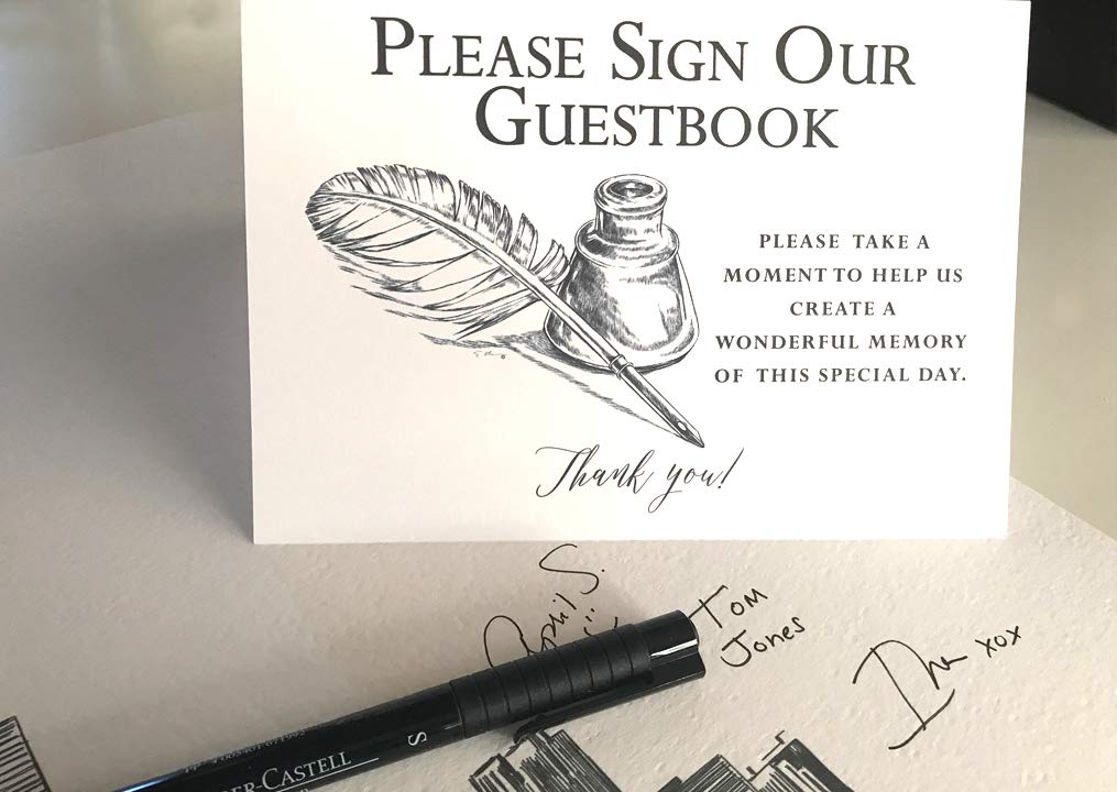 Harry Potter Hogwarts Castle Wedding Guest Book - Elegant Guestbook for Weddings, Bridal Showers & Special Events - Perfect for Harry Potter Themed Weddings & Parties