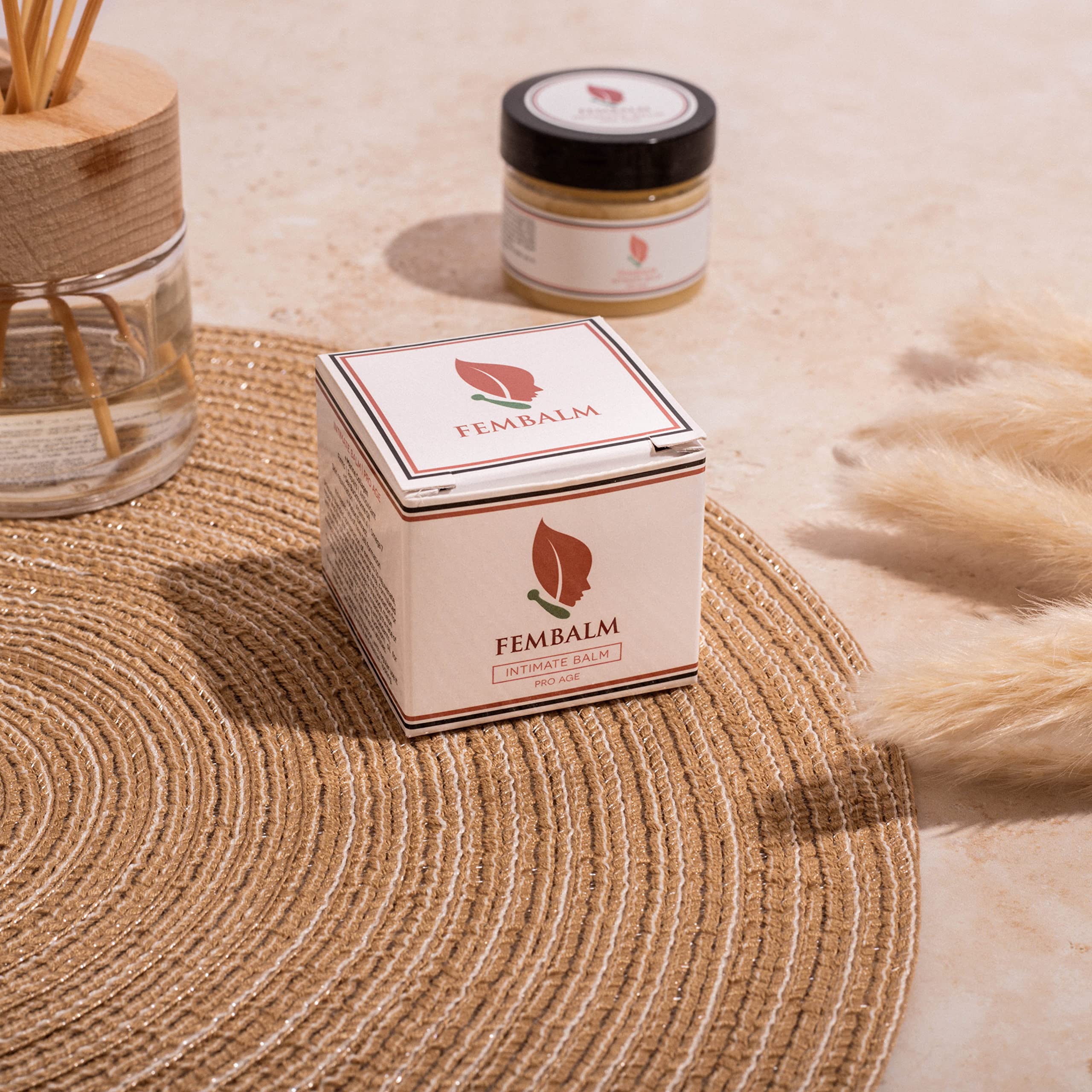 Fembalm Intimate Anti-Wrinkle Balm - Collagen & Vitamin A Enriched Firming Cream with Omega 7 & Antioxidants for Sensitive, Dry & Combination Skin | Natural Vanilla Scent | Daily Moisturizer for Women's Intimate Care & Skin Rejuvenation