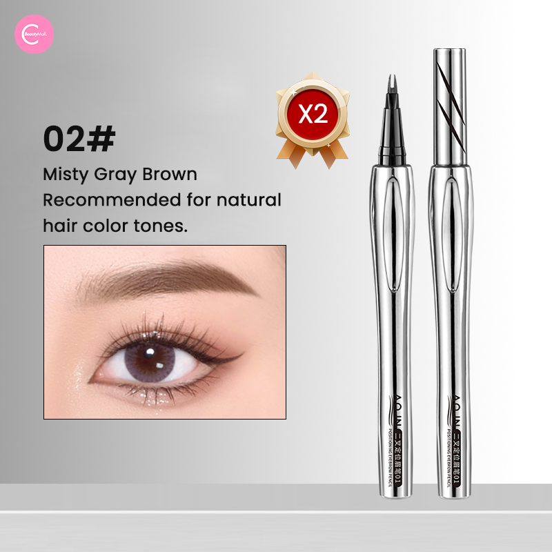 AOJN Dual Tip Liquid Brow Pen - Waterproof Eyebrow Pencil for Precise & Natural Brows - Perfect for Everyday Makeup & Professional Use
