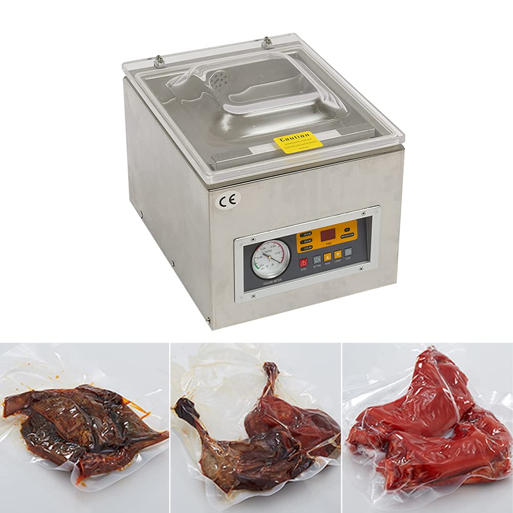 Commercial Chamber Vacuum Sealer Machine Z-260C - 110V Heavy Duty Food Packaging Sealer for Kitchen, Restaurant & Home Use | Perfect for Meal Prep, Sous Vide, Food Storage & Long-Term Preservation