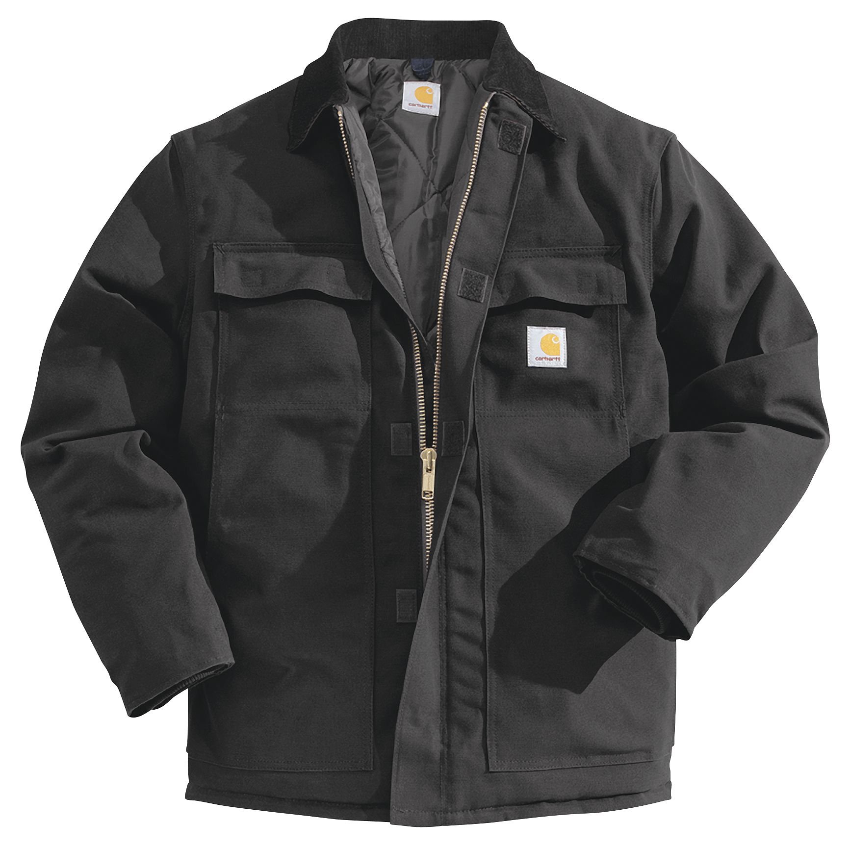 Insulated Black Coat for Men 2XL - Warm Winter Jacket for Outdoor Activities, Hiking & Casual Wear