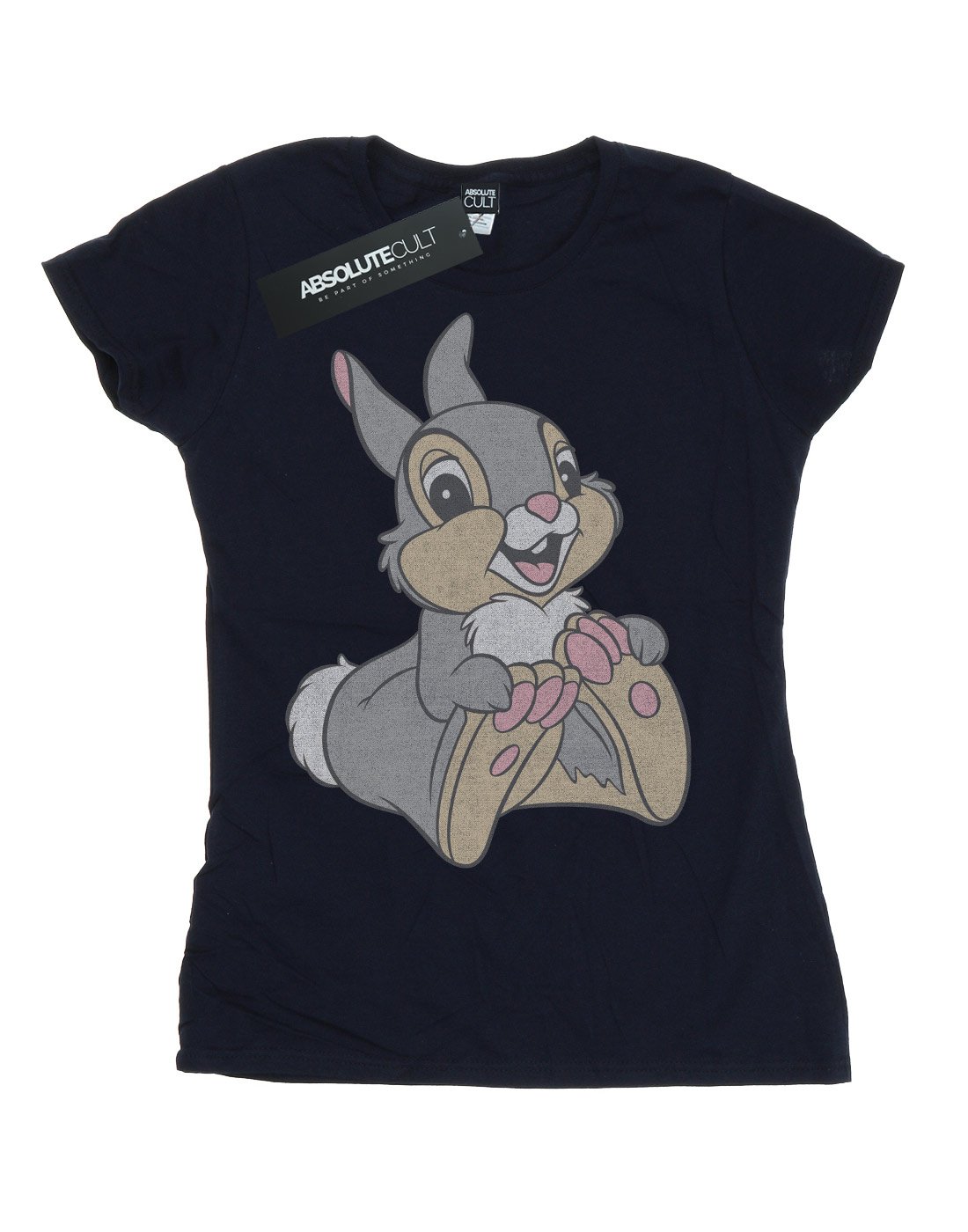 Disney Women's Thumper Graphic T-Shirt - Soft Cotton Casual Tee - Navy Blue Small - Perfect for Disney Fans, Casual Wear & Theme Park Outfits