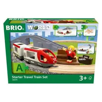 Brio Starter Travel Train Set 36079 - Wooden Toy Train for Kids Ages 3+ | Perfect for Pretend Play, Early Learning & Travel Entertainment | Great Gift for Toddlers & Preschoolers