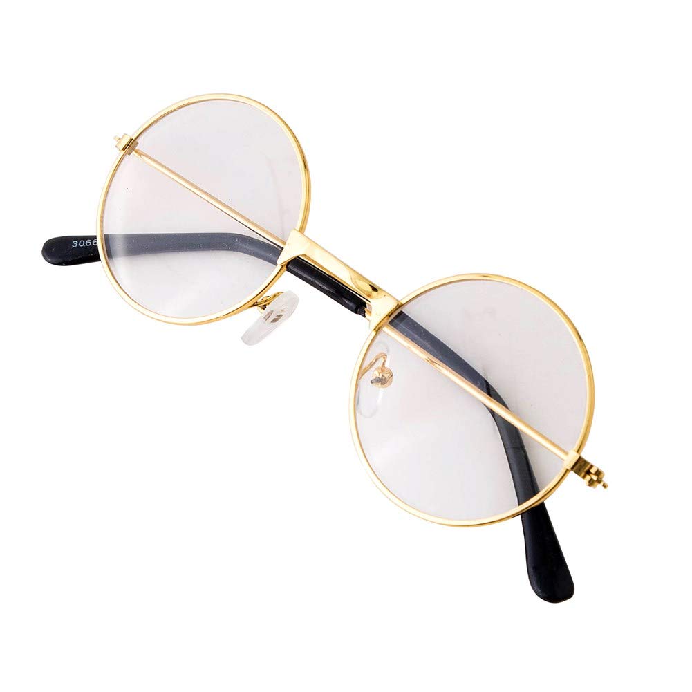 Baby Photography Props - Newborn Boy Photo Shoot Outfits with Gentleman Glasses (Gold) for Professional Infant Photography & First Birthday Pictures