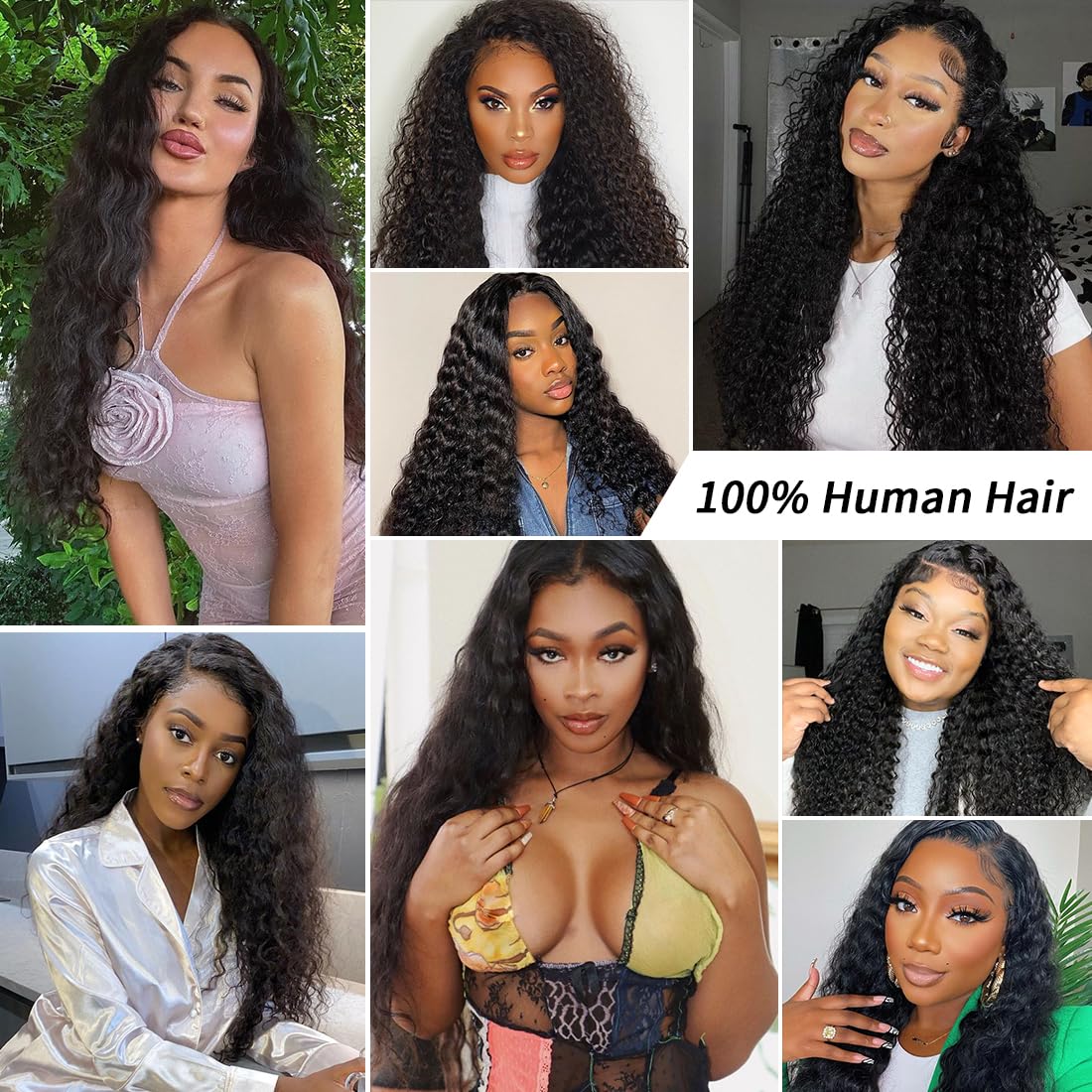 13x6 Deep Wave Lace Front Wigs Human Hair - 180% Density HD Transparent Lace Frontal Wig with Baby Hair | Pre-Plucked Natural Color 38 Inch | Perfect for Daily Wear, Parties, Cosplay & Special Occasions