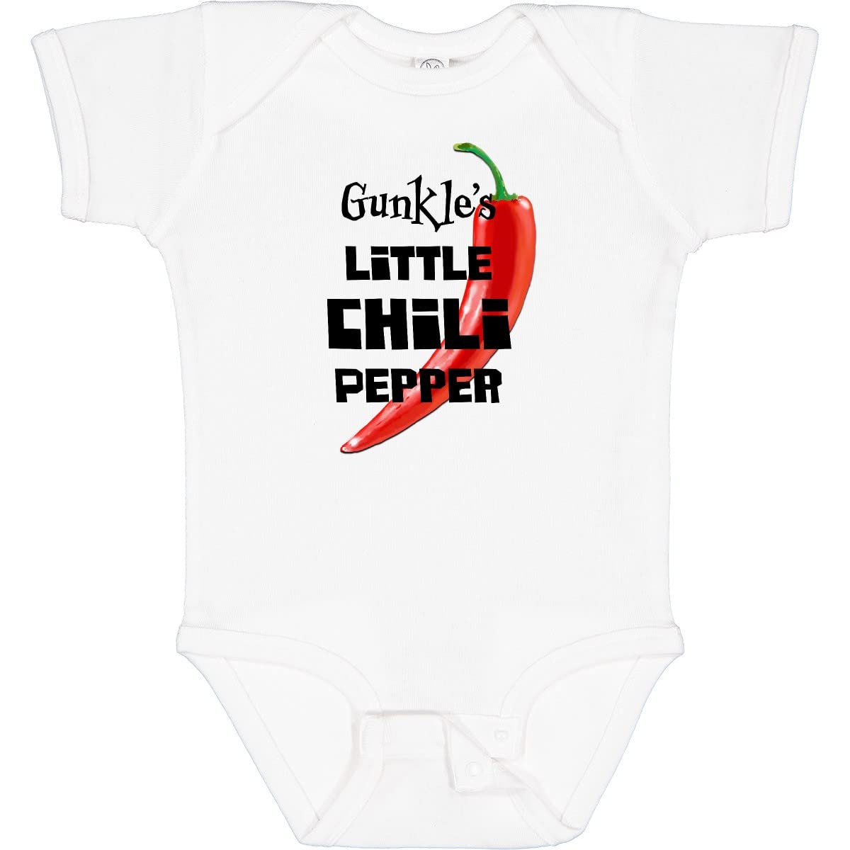 Inktastic Gunkle's Little Chili Pepper Baby Bodysuit - Cute Infant Onesie for Boys & Girls - Perfect for Family Photos, Holidays & Everyday Wear
