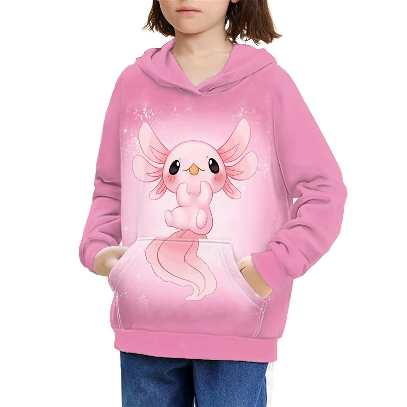 YSTARDREAM Girls' Hooded Sweatshirt with Pocket - Soft Long Sleeve Pullover for Teens & Kids | Perfect for School, Playdates & Casual Outings