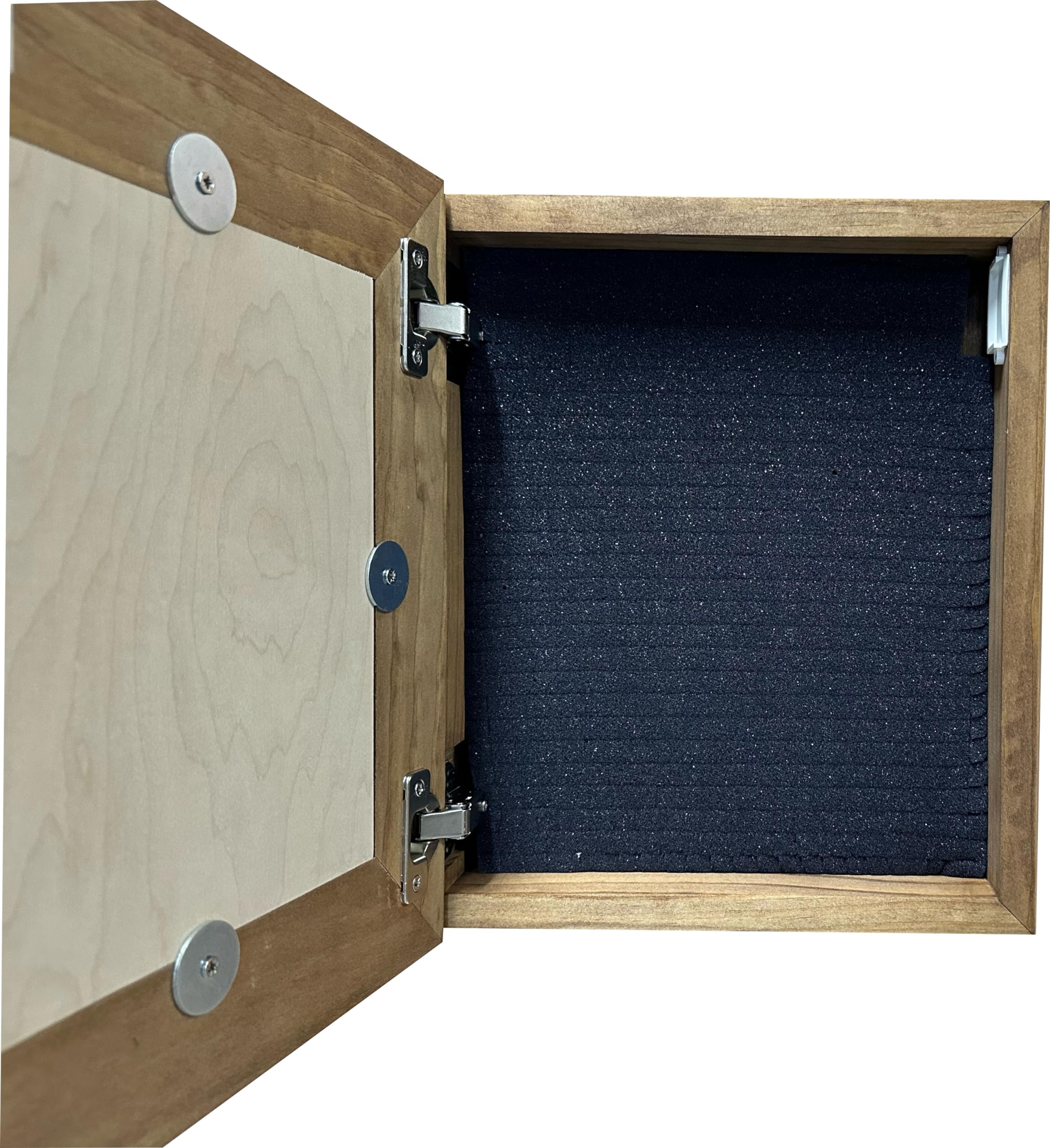 Hidden Gun Storage Cabinet Picture Frame - 8x10 or 5x7 Wall Decor by Bellewood Designs (Early American) | Concealed Firearm Safe for Home, Office & Bedroom Security