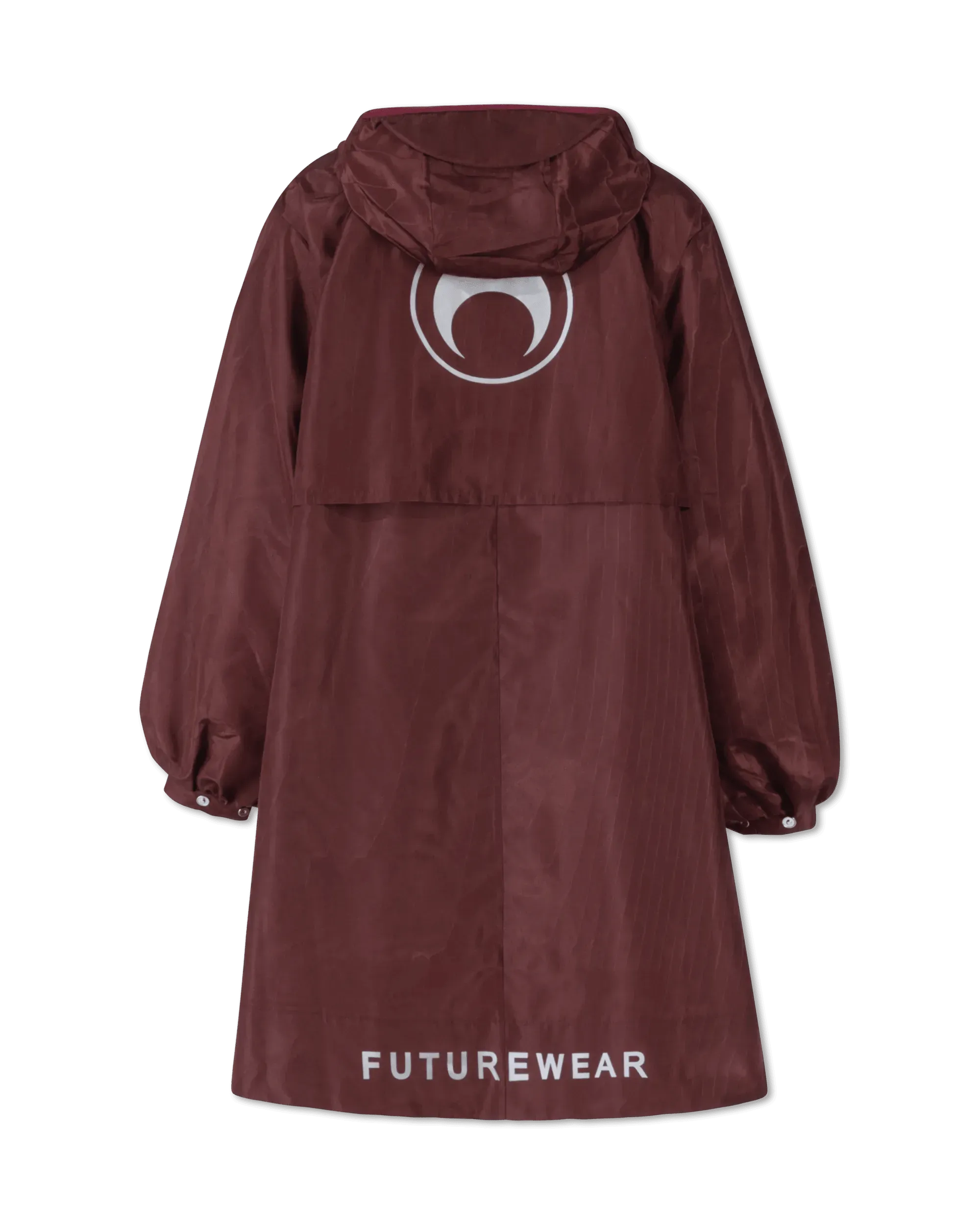 Stylish A-Line Moiré Windbreaker Jacket for Women - Lightweight Waterproof Outdoor Jacket for Running, Hiking & Travel