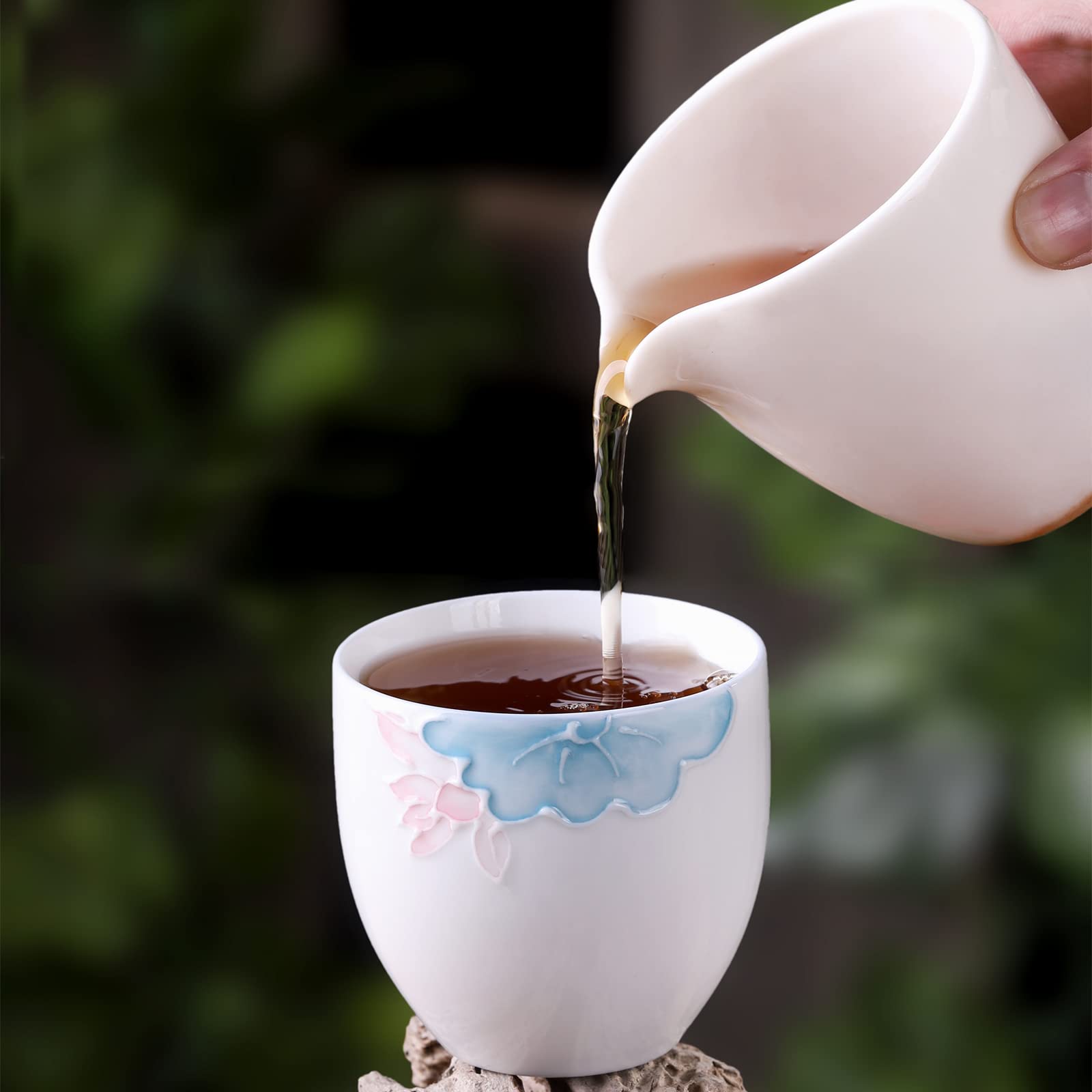 Premium 5oz Porcelain Espresso Cups Set of 6 - Elegant Mini Coffee Mugs & Demitasse Cups for Tea, Latte, Milk - Perfect for Home, Office & Cafe Use