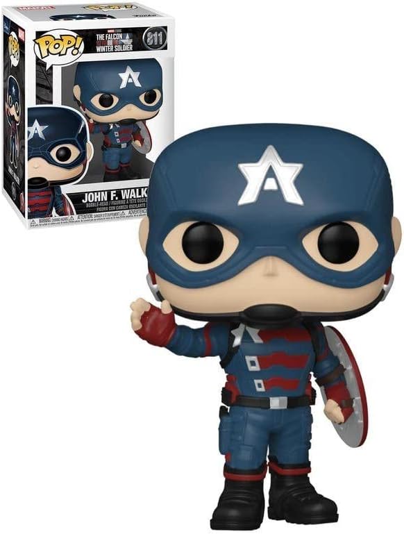 Marvel Captain America John F. Walker Funko Pop Vinyl Figure #811 - Collectible Action Figure for Marvel Fans, Home Decor & Gift Idea