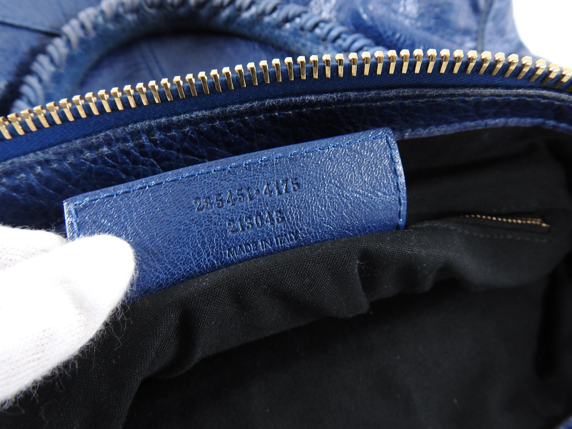 Balenciaga Blue Lambskin Large Giant 21 Work Bag - Luxury Designer Handbag for Women, Perfect for Office, Travel & Everyday Use