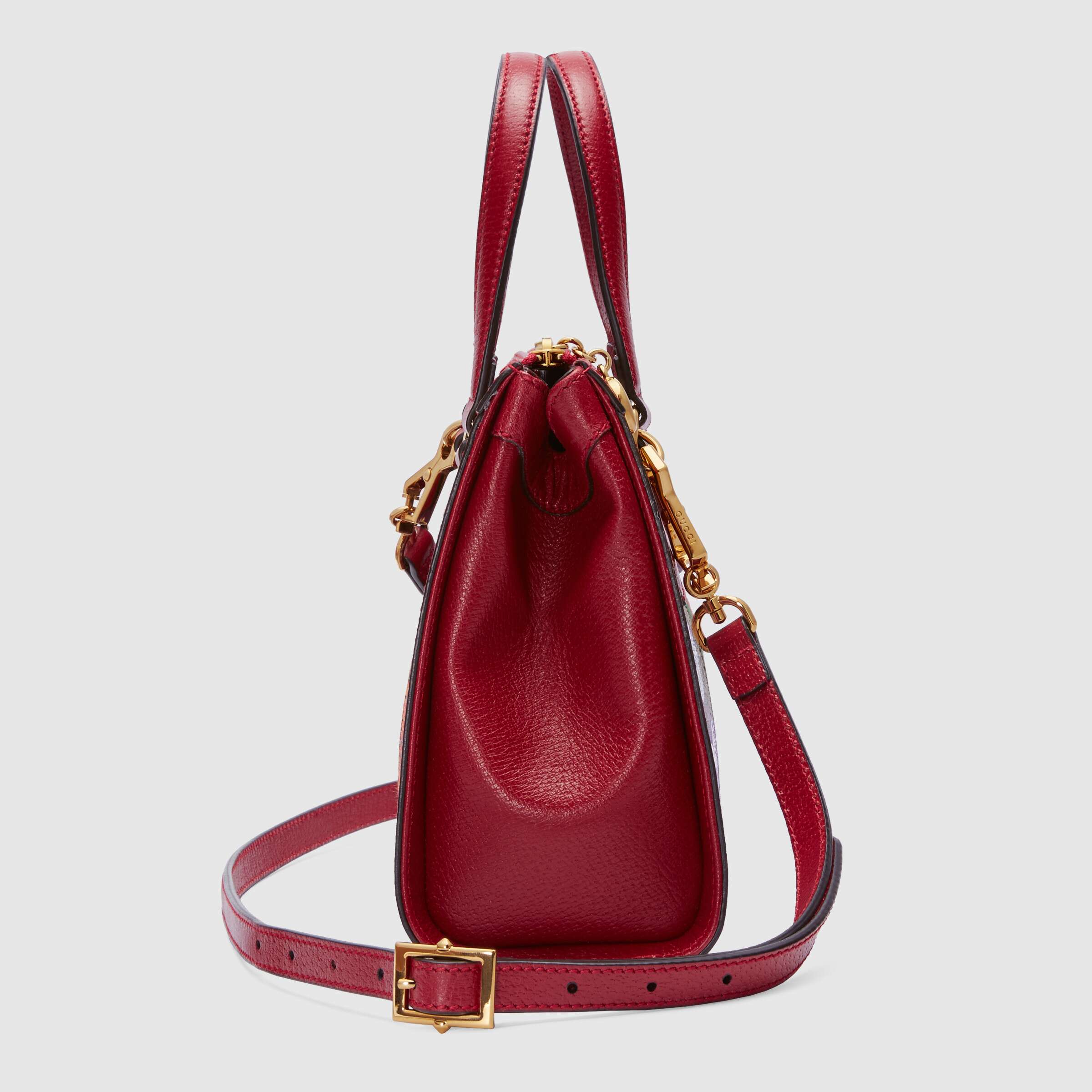 Gucci Ophidia GG Flora Small Red Tote Bag for Women - Luxury Designer Handbag Perfect for Work, Travel & Everyday Use