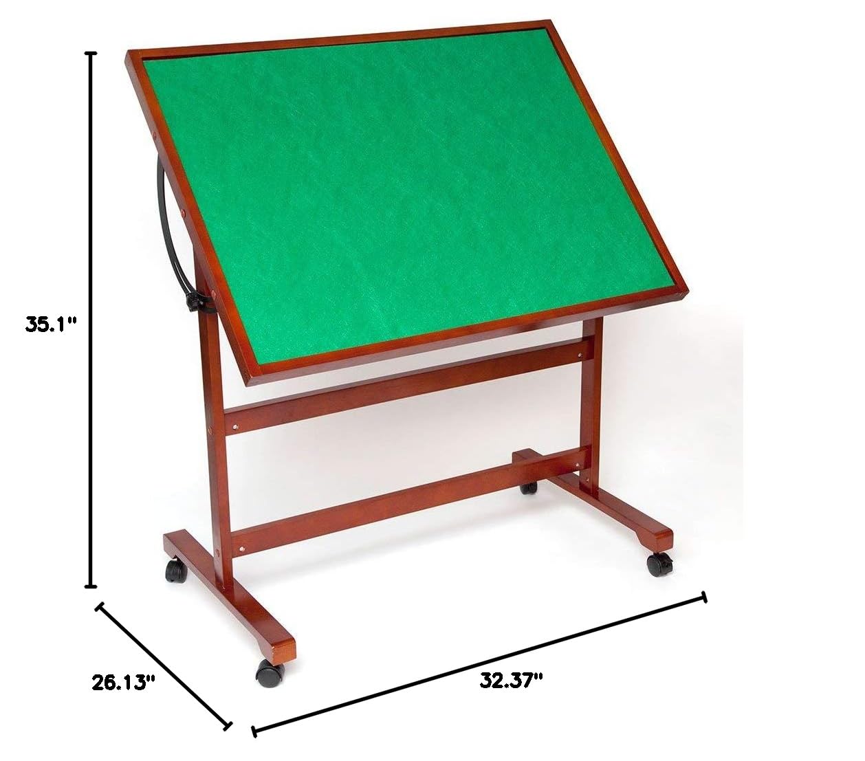 Adjustable Folding Jigsaw Puzzle Table with Wheels - Portable Tilting Puzzle Board for Adults & Kids - Perfect for Home, Travel and Game Nights