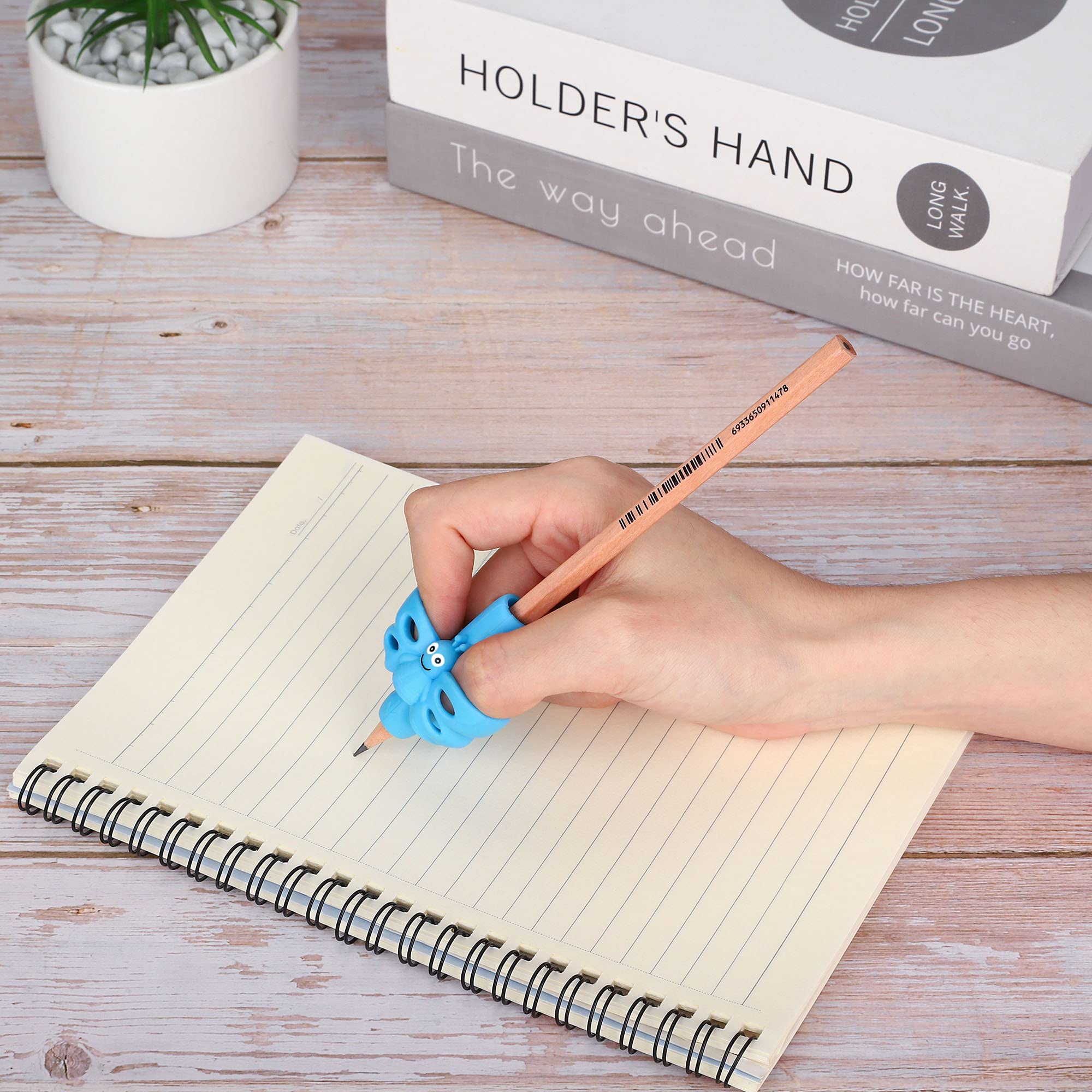 Koabbit 8-Pack Pencil Grips for Kids - Ergonomic Writing Aid for Handwriting Improvement, Posture Correction & Grip Training - Ideal for Toddlers & Preschoolers - Perfect for Classroom, Homework & Art Activities