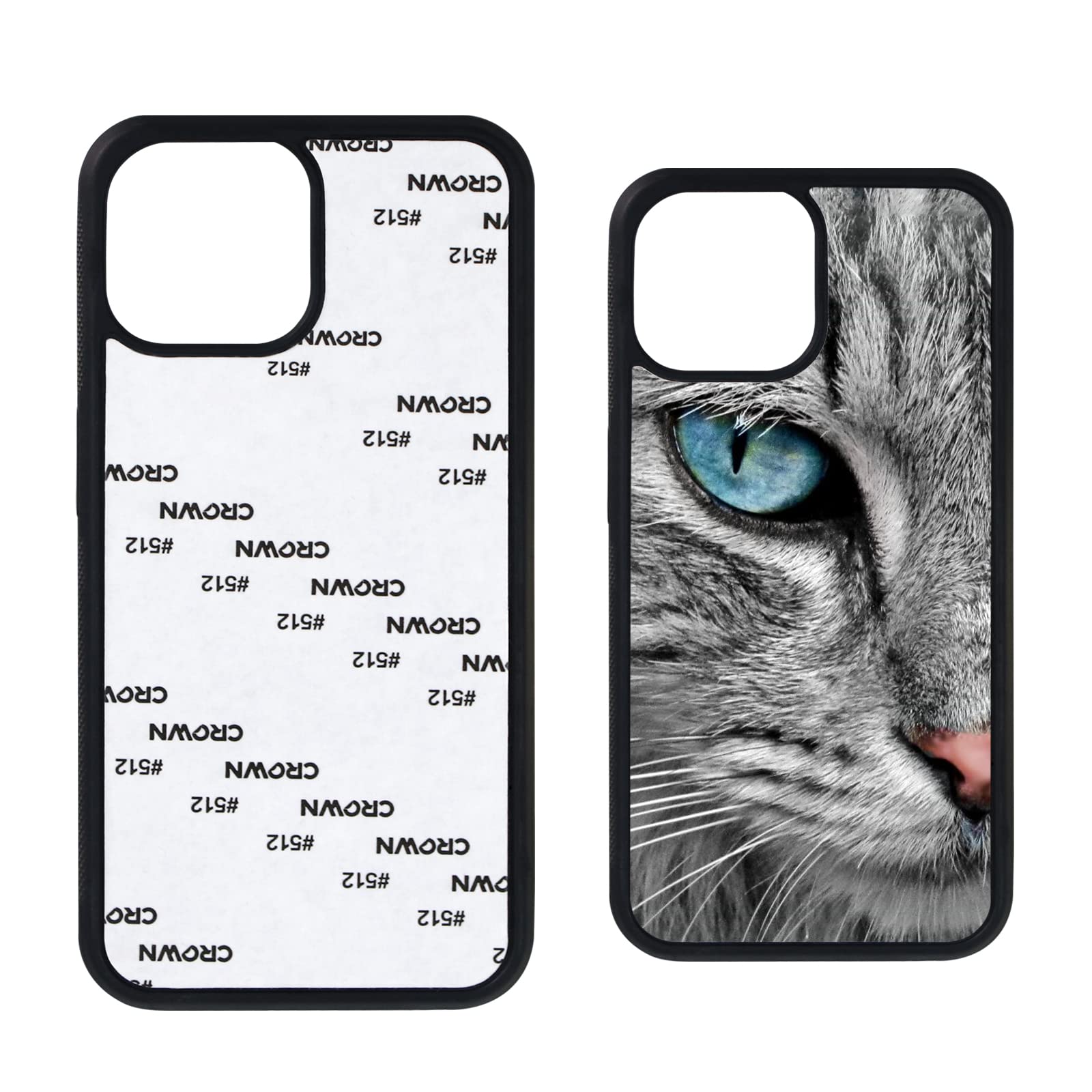 MAIKESUB 5 Pack Sublimation Blank Phone Case for iPhone 13 (6.1 Inch) - DIY Printable Soft Rubber Protective Shockproof Slim Anti-Slip Cover - Perfect for Custom Designs, Gifts, and Personalized Style