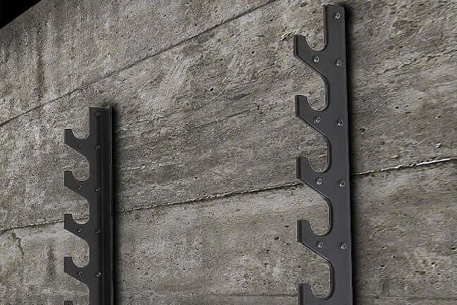 Warrior 6-Tier Barbell Gun Rack - Heavy Duty Wall Mounted Storage for Dumbbells, Kettlebells & Fitness Equipment - Perfect for Home Gym & Garage Organization