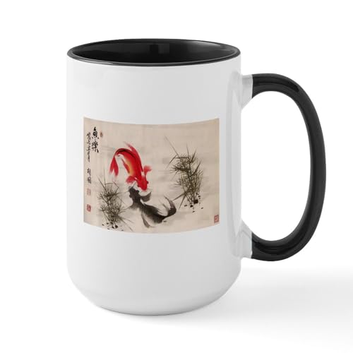 White/Black Inside - Koi Fish Mugs