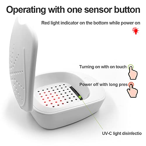 Electric Hearing Aid Dehumidifier Dryer with UV Light - Universal Drying Case for All Hearing Aid Brands - Perfect for Nightly Storage & Maintenance