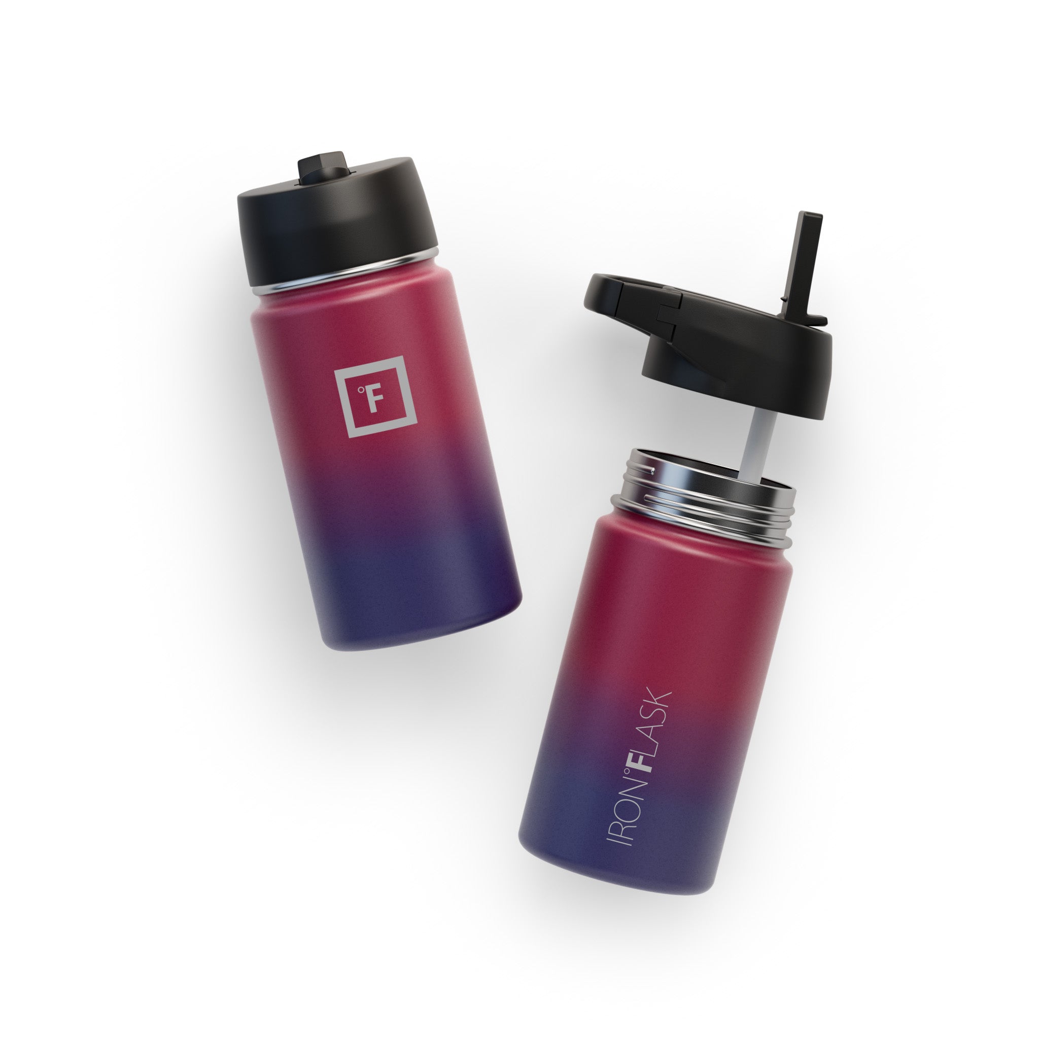 14 Oz Wide Mouth Water Bottle with Straw Lid - Leakproof & BPA Free - Perfect for Gym, Hiking, Travel & Everyday Hydration