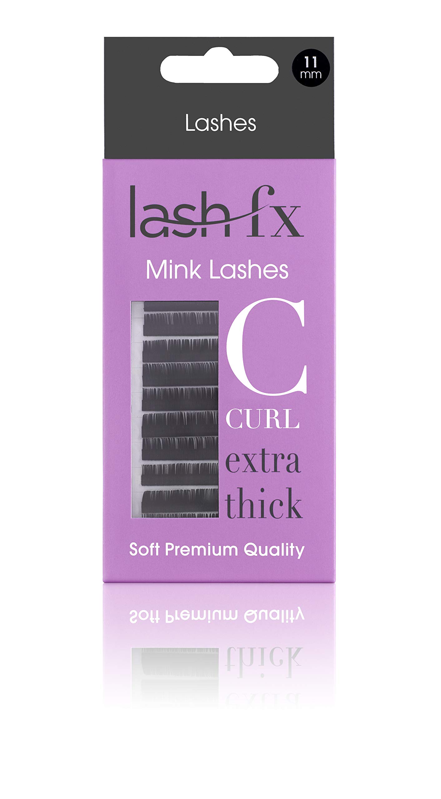 Lash FX 0.15mm x 9mm Mink False Eyelashes - C Curl Natural Look for Daily Wear & Special Occasions