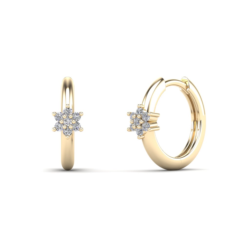 14K White Gold Diamond Stud Earrings for Women - Elegant & Timeless Jewelry for Everyday Wear & Special Occasions
