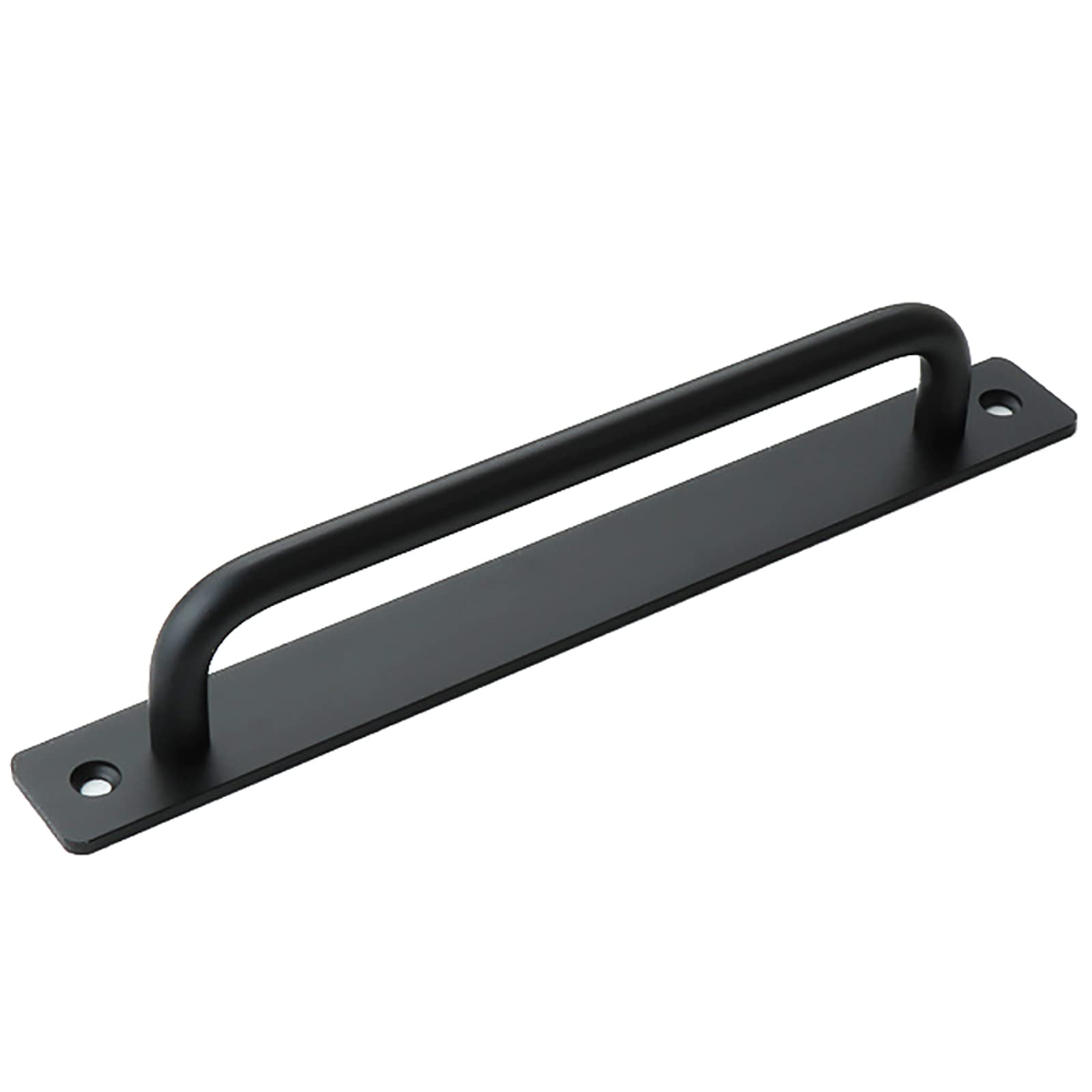 Heavy Duty Black Aluminum Alloy Pull and Flush Sliding Barn Door Handle - Perfect for Gates, Garages, Sheds & Furniture - Rust-Resistant Hardware for Smooth Operation