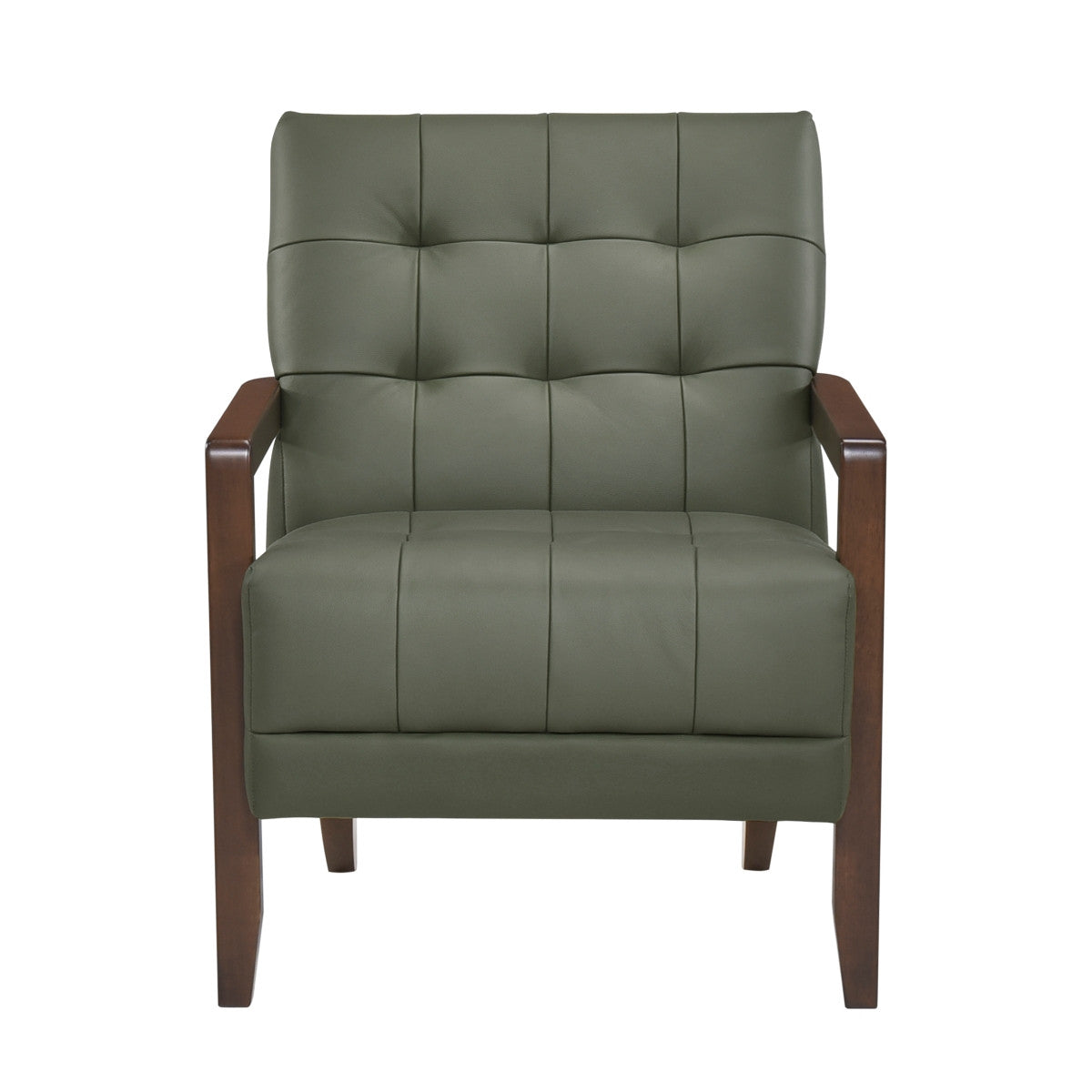 Archam Accent Chair in Green - Modern Lounge Chair for Living Room, Bedroom & Office Decor