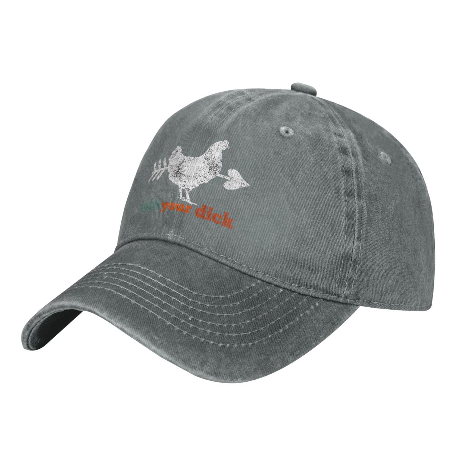 Funny Chicken Cap for Men - Adjustable Baseball Hat with Rooster Design - Perfect for Gag Gifts, Costume Parties & Outdoor Activities