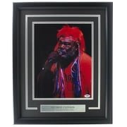 George Clinton Autographed Signed Framed 11x14 Photo with PSA/DNA COA - Perfect for Music Memorabilia Collectors & Funk Fans Display