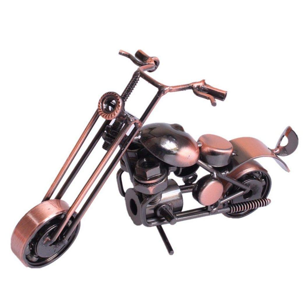 Vintage Metal Motorcycle Sculpture - Handmade Iron Art Gift for Bikers & Collectors