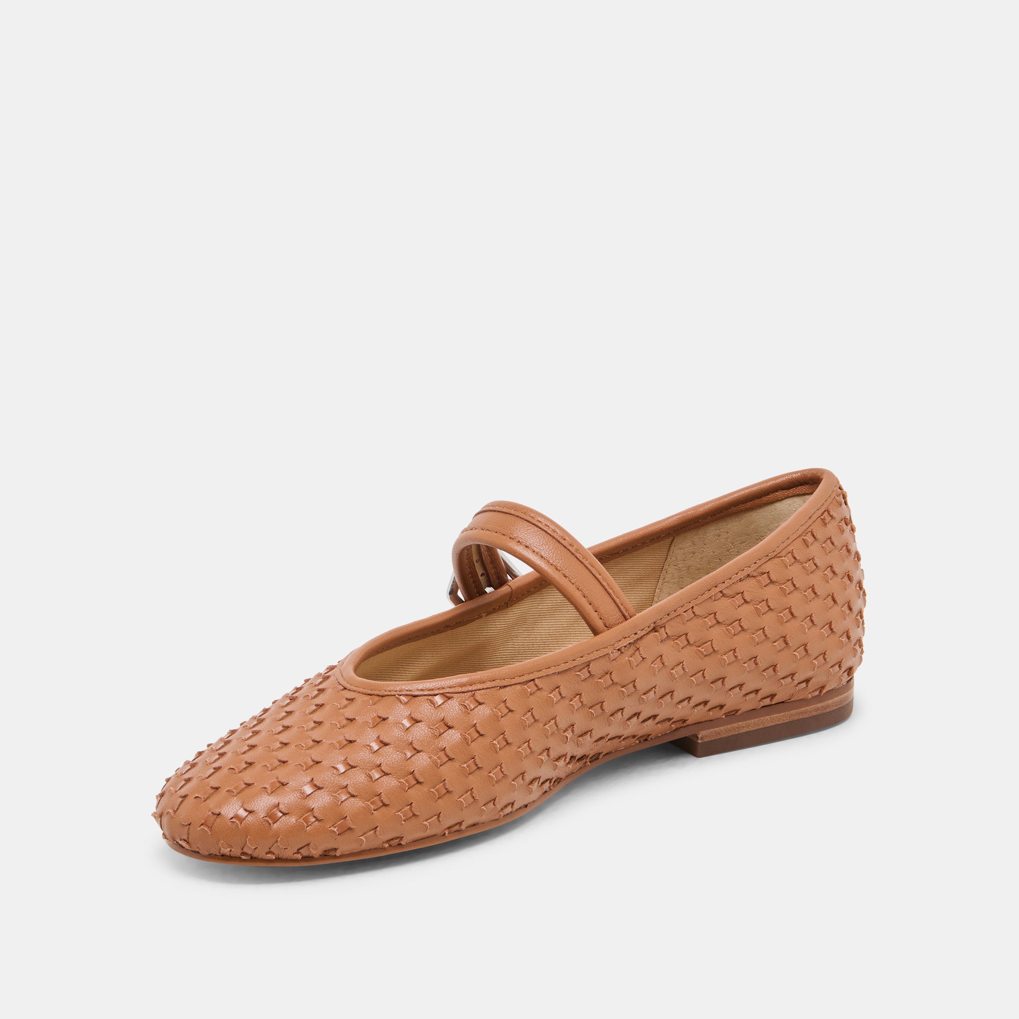 ROSLYN WOVEN BALLET FLATS - Genuine Leather Saddle Shoes for Women | Comfortable & Stylish Slip-Ons for Work, Travel & Casual Outfits