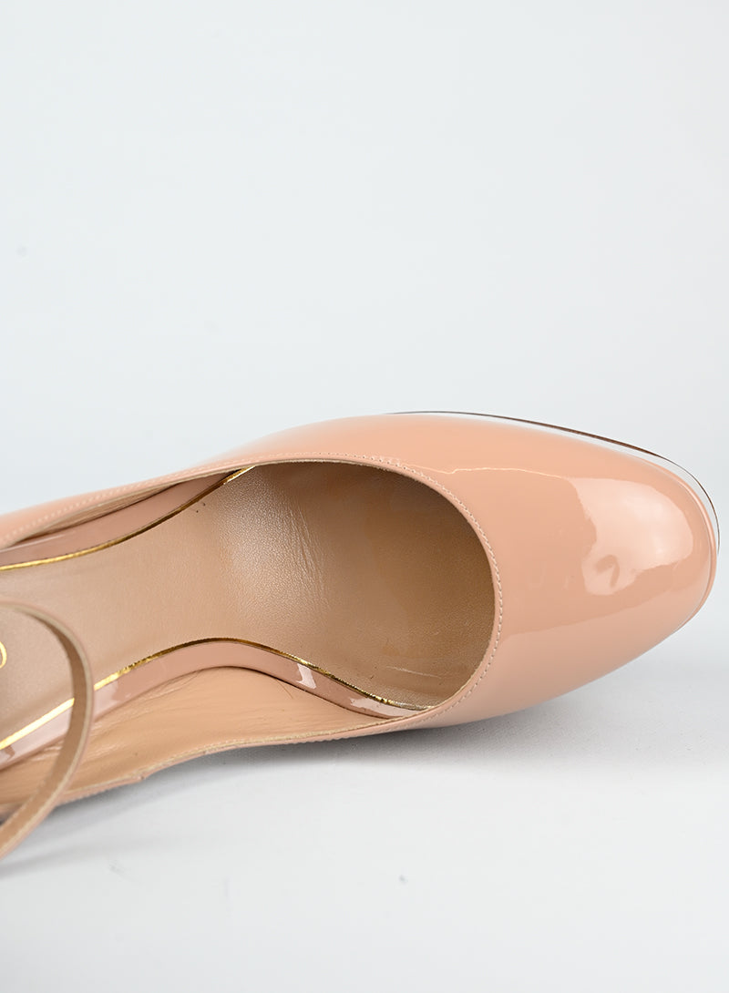 Valentino Décolleté Pink Patent Leather Heels - Size 40 | Luxury High Heels for Women | Perfect for Evening Parties & Special Occasions