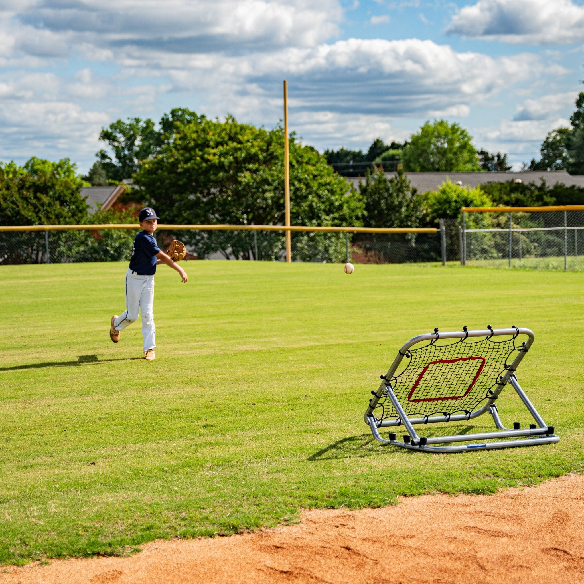 Pro Portable 3x3 Feet Baseball Softball Rebounder - Free Training Videos Included | Fast 24-48 Hour Shipping | Perfect for Backyard Drills & Training