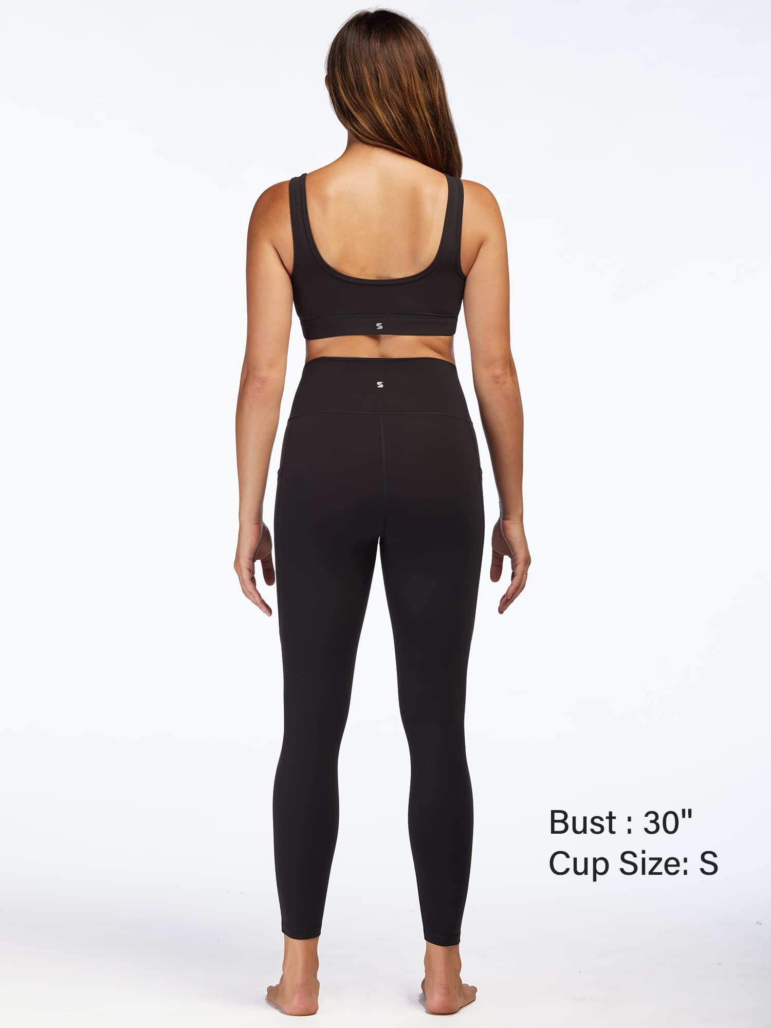 Stelle Women's Strappy Sports Bra - Full Coverage Criss Cross Back Yoga Bra with Padded Support for Workout, Running & Gym - Comfortable Activewear for High-Impact Exercise