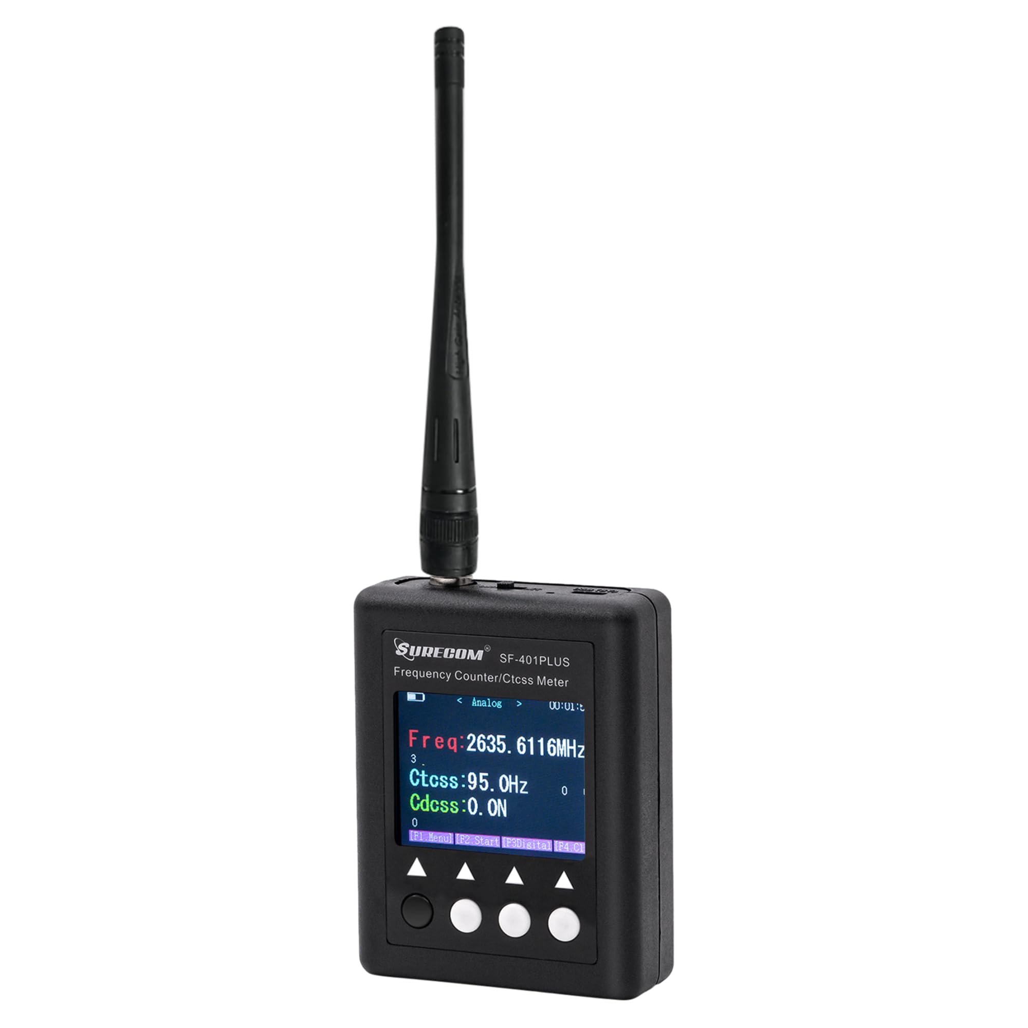 Mcbazel Surecom SF401 Plus 27MHz-3000MHz Portable Radio Frequency Counter Meter with CTCCSS/DCS Decoder - Ideal for Ham Radio, CB Radio & Signal Testing