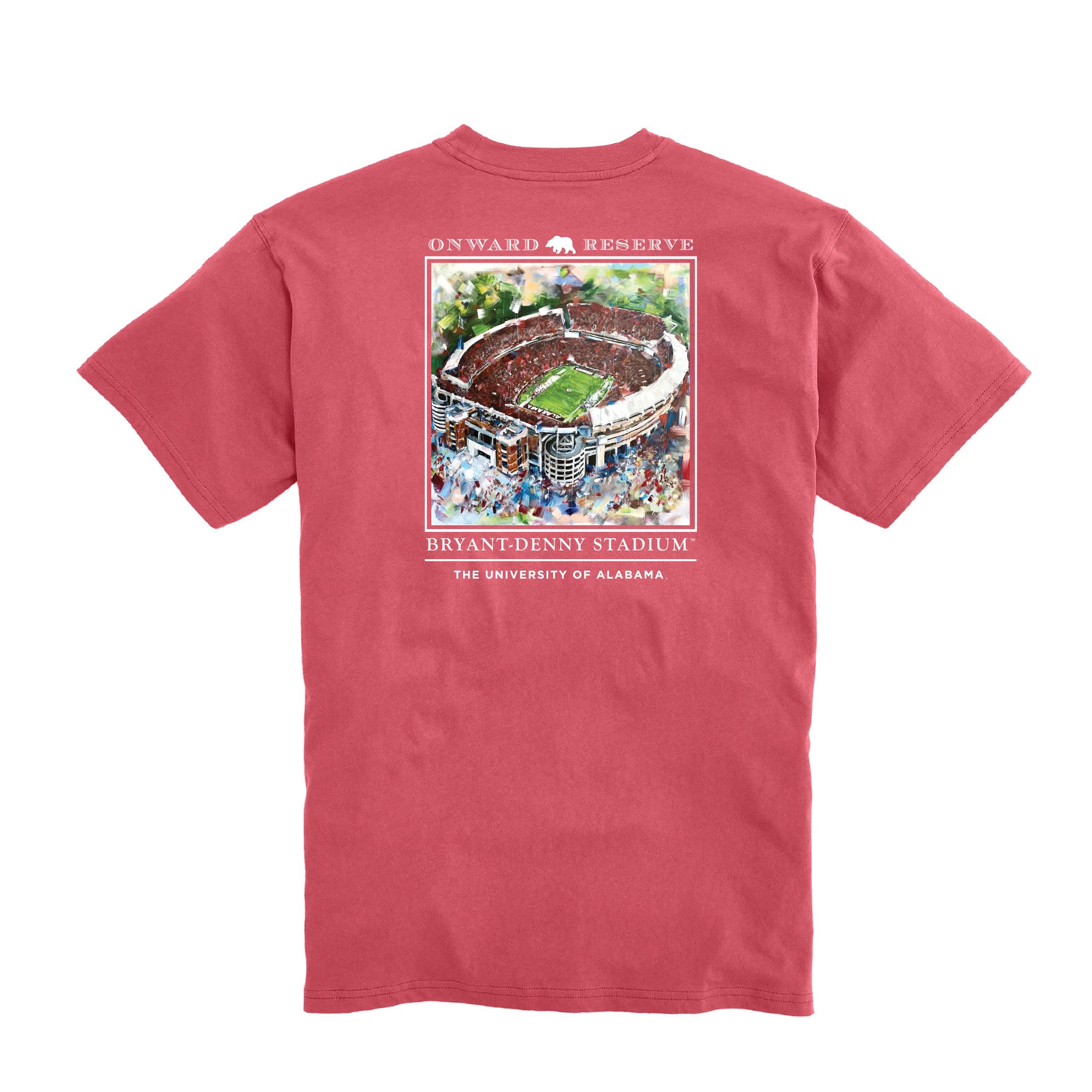 Bryant Denny Stadium Alabama Crimson Tide Short Sleeve T-Shirt for Men - Comfortable Cotton Fan Apparel for Game Day & Casual Wear