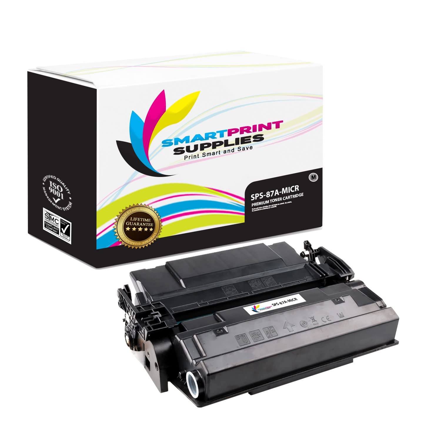 HP LaserJet M501 M506 MFP M527 Compatible 87A CF287A MICR Black Toner Cartridge Replacement - 9,000 Page Yield - Ideal for Banking Checks, Legal Documents & High-Volume Office Printing