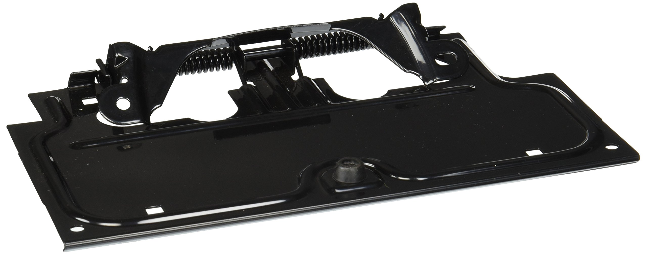 Crown Automotive Universal Black License Plate Bracket - Heavy Duty Metal Car Front/Rear License Plate Holder for Trucks, SUVs, Sedans - Perfect for Off-Road, Daily Commuting & Vehicle Customization